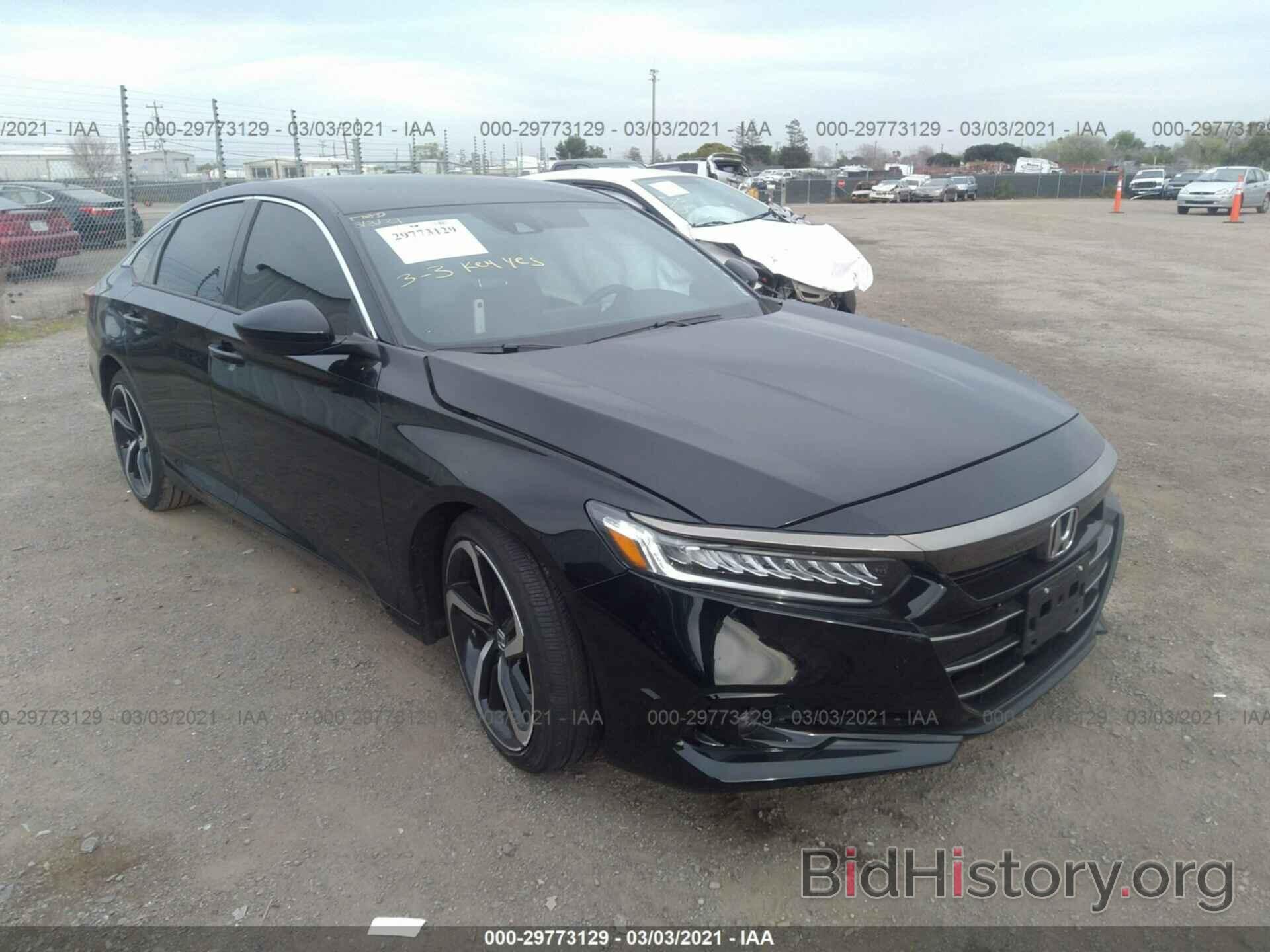 Фотография 1HGCV1F34MA002518 - HONDA ACCORD SEDAN 2021