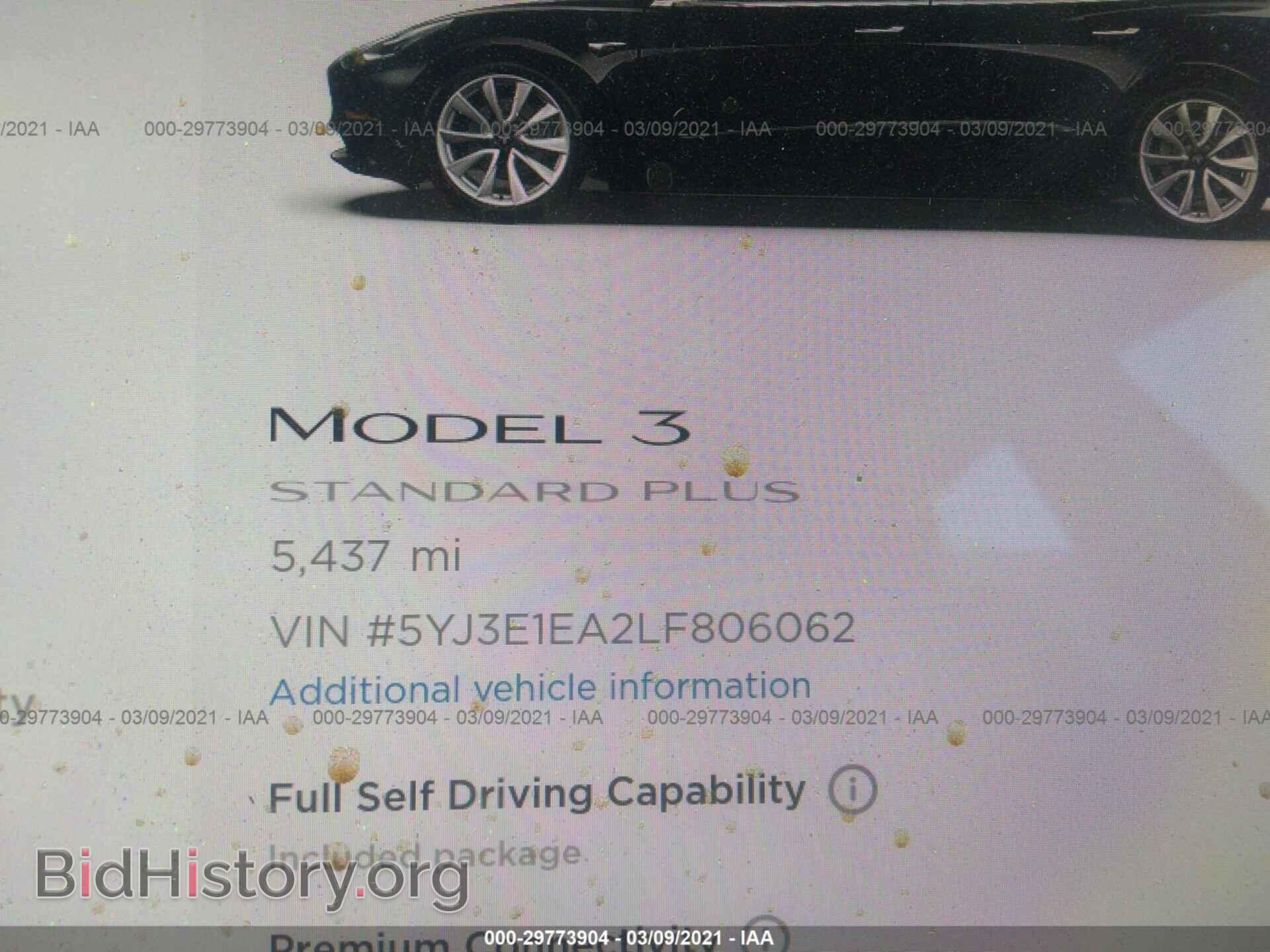 2020 TESLA MODEL 3 - VIN: 5YJ3E1EA2LF806062 - Photo 7