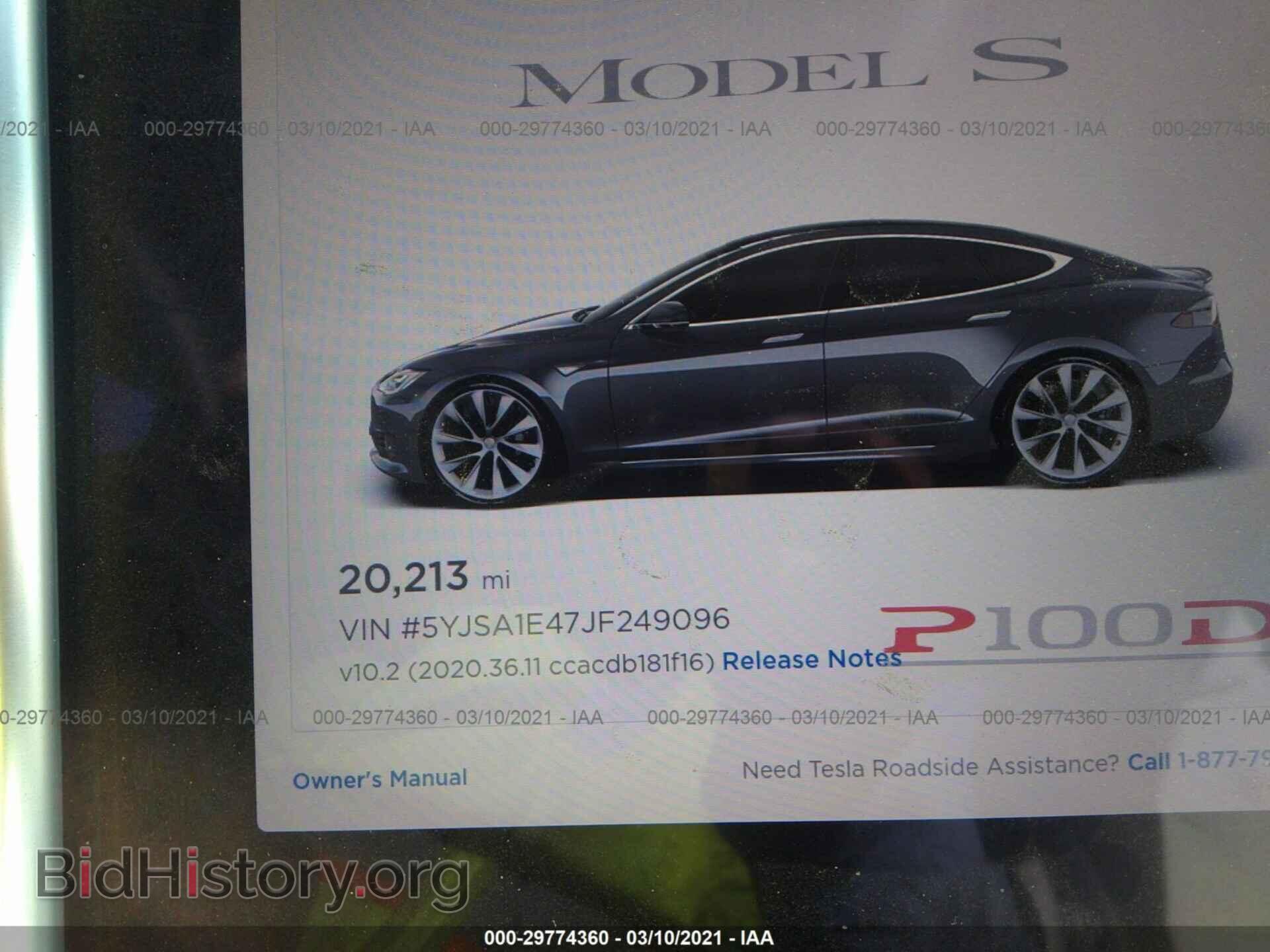 2018 TESLA MODEL S - VIN: 5YJSA1E47JF249096 - Фото 7