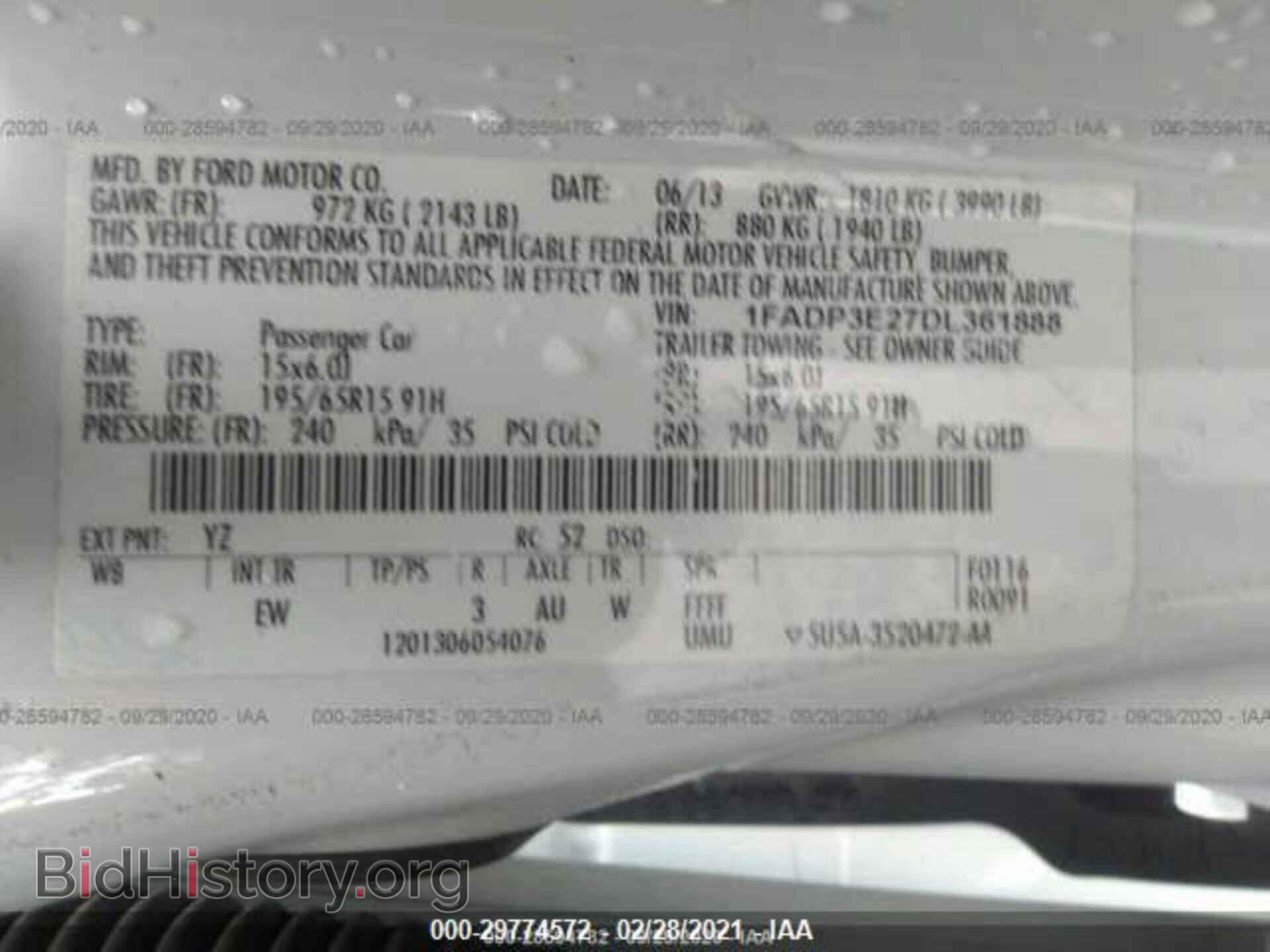 2013 FORD FOCUS - VIN: 1FADP3E27DL361888 - Photo 9