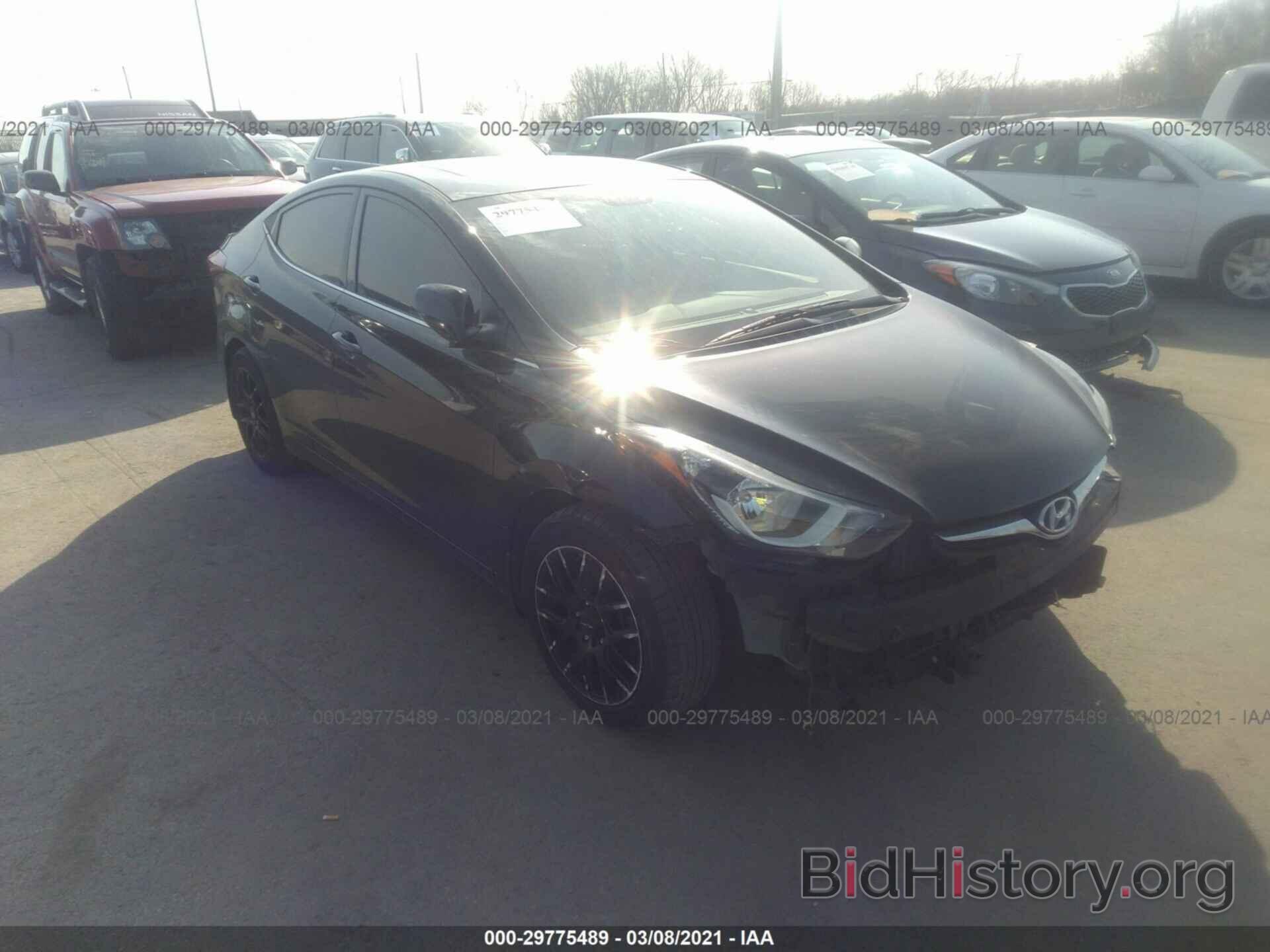 Photo KMHDH4AE8GU573853 - HYUNDAI ELANTRA 2016