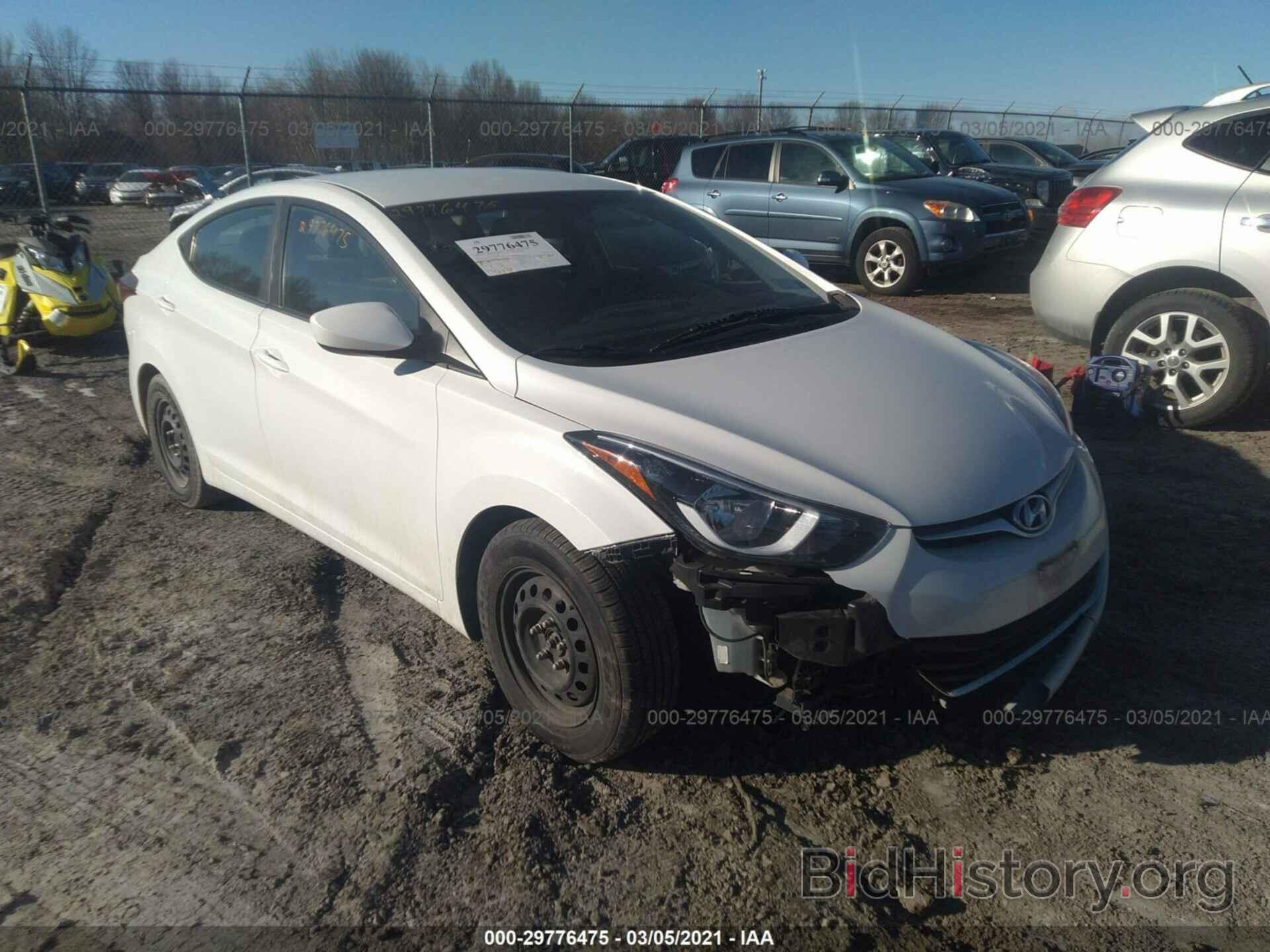 Photo 5NPDH4AEXGH682121 - HYUNDAI ELANTRA 2016