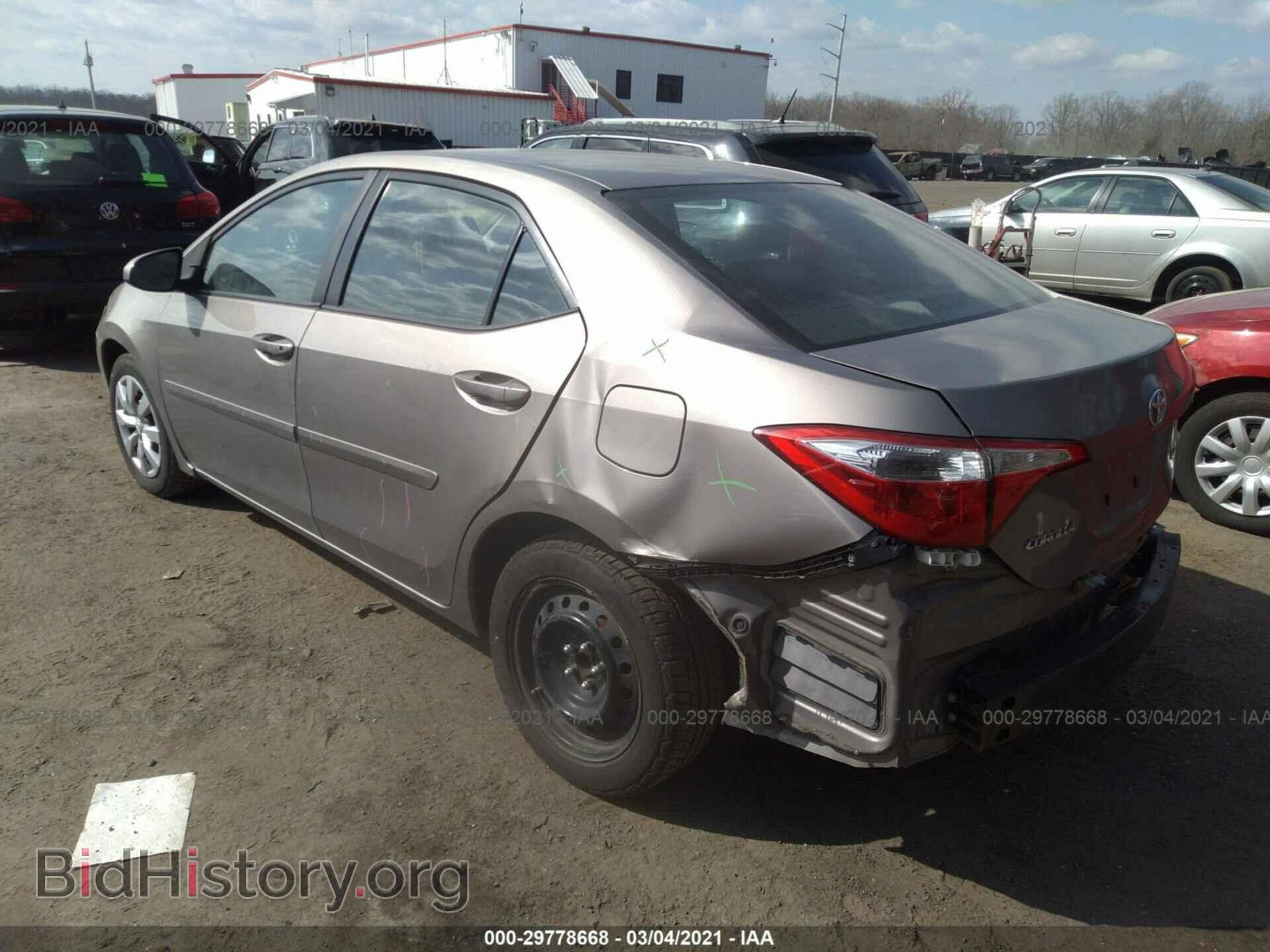 2014 TOYOTA COROLLA - VIN: 2T1BURHEXEC013224 - Фото 3