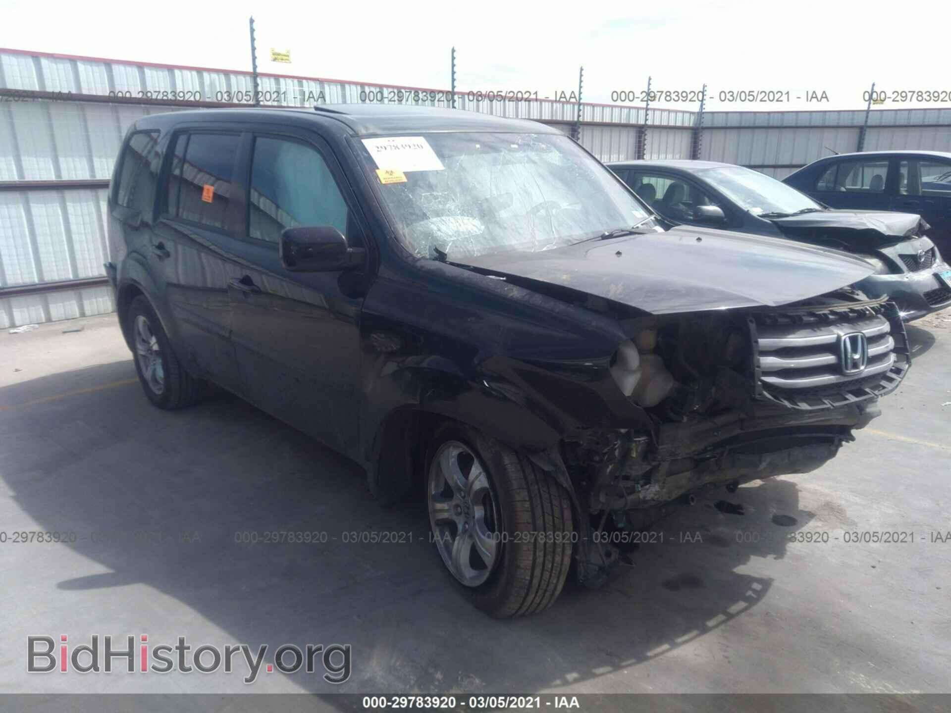 Фотография 5FNYF3H50CB001108 - HONDA PILOT 2012