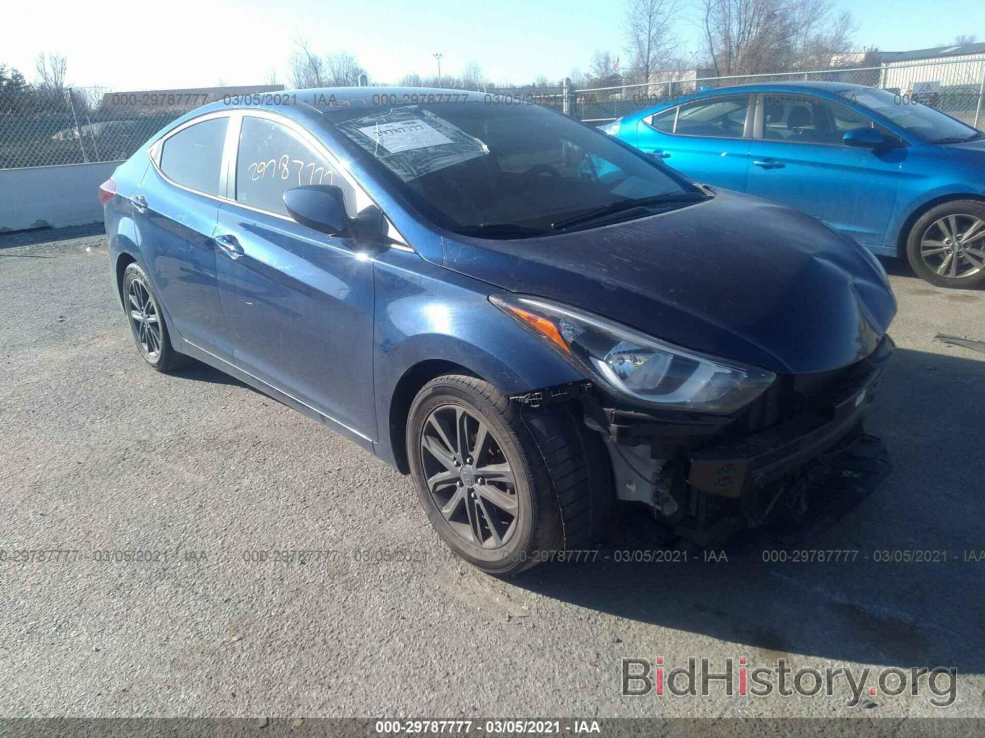 Photo 5NPDH4AE2GH672327 - HYUNDAI ELANTRA 2016