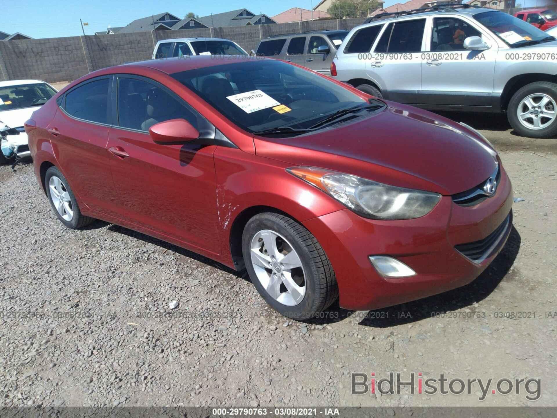 Photo KMHDH4AE0CU219626 - HYUNDAI ELANTRA 2012