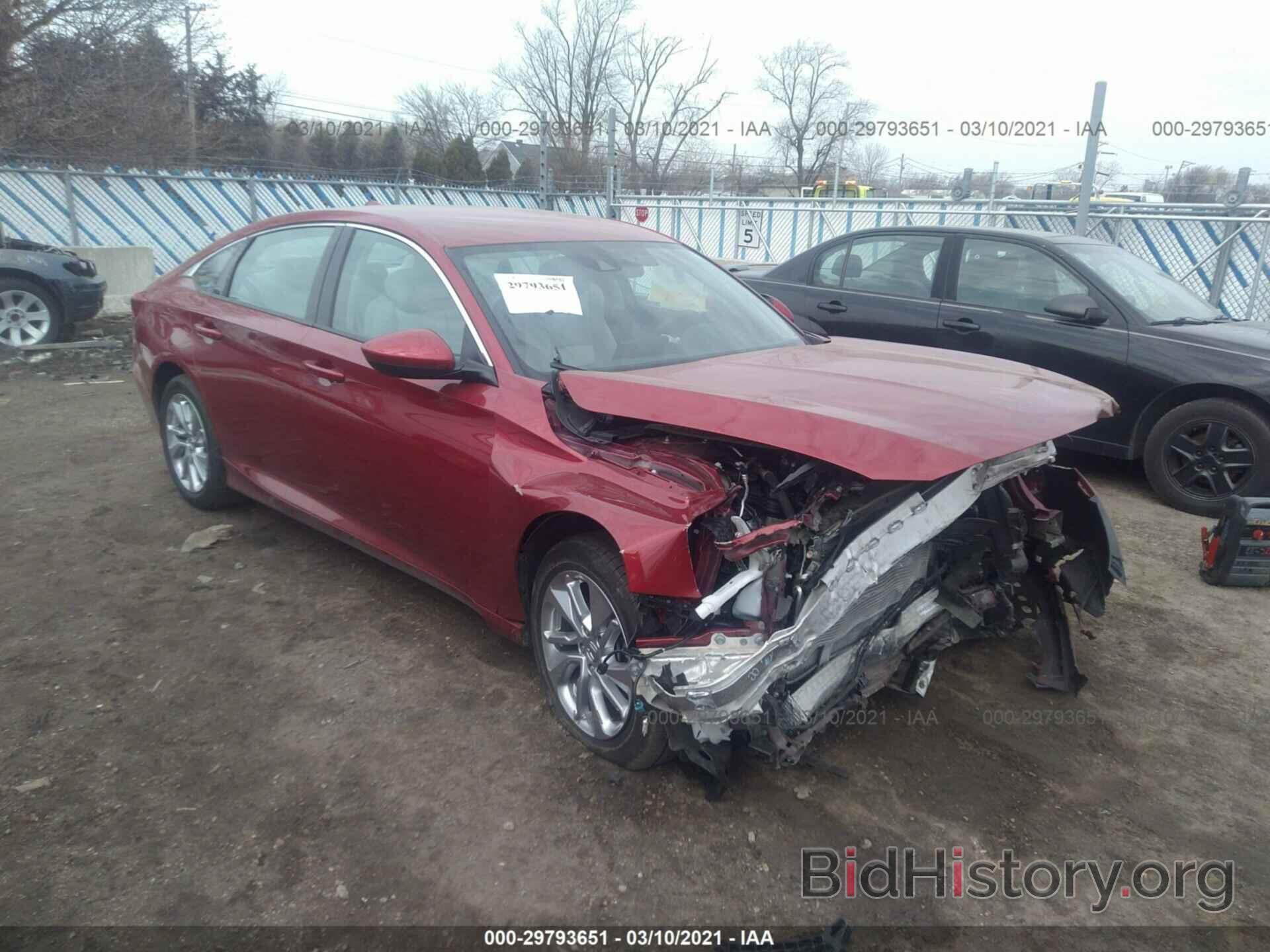 Фотография 1HGCV1F13KA014283 - HONDA ACCORD SEDAN 2019