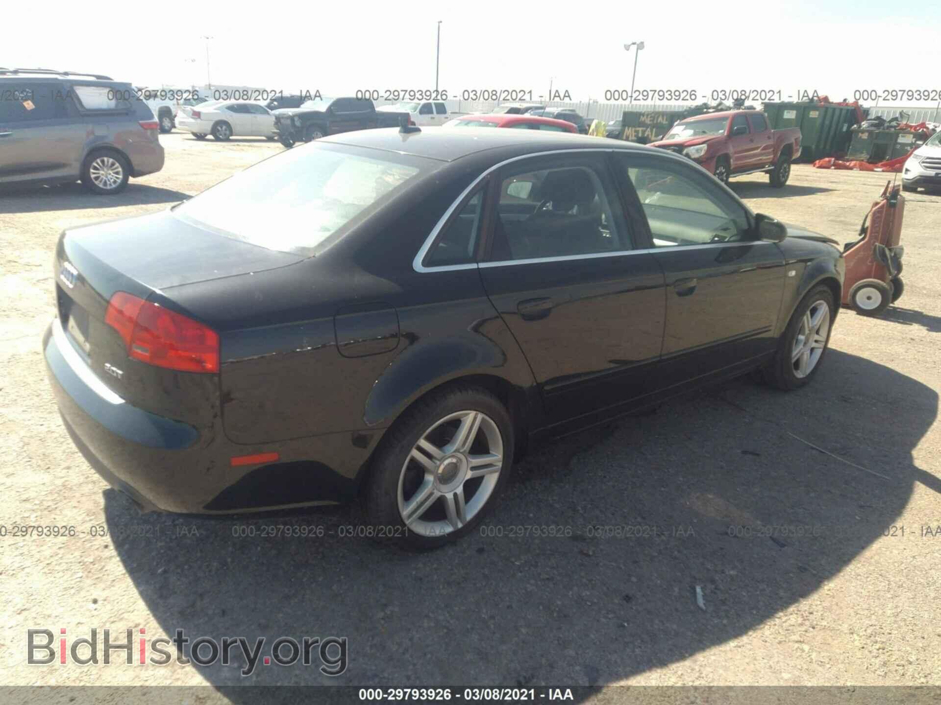 2007 AUDI A4 - VIN: WAUAF78E37A123532 - Фото 4