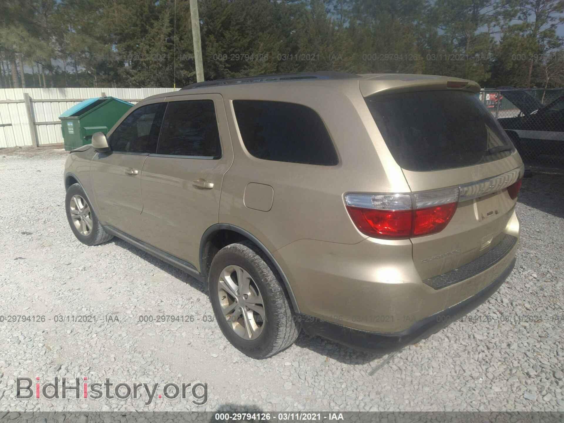 2012 DODGE DURANGO - VIN: 1C4RDHAG9CC110618 - Photo 3