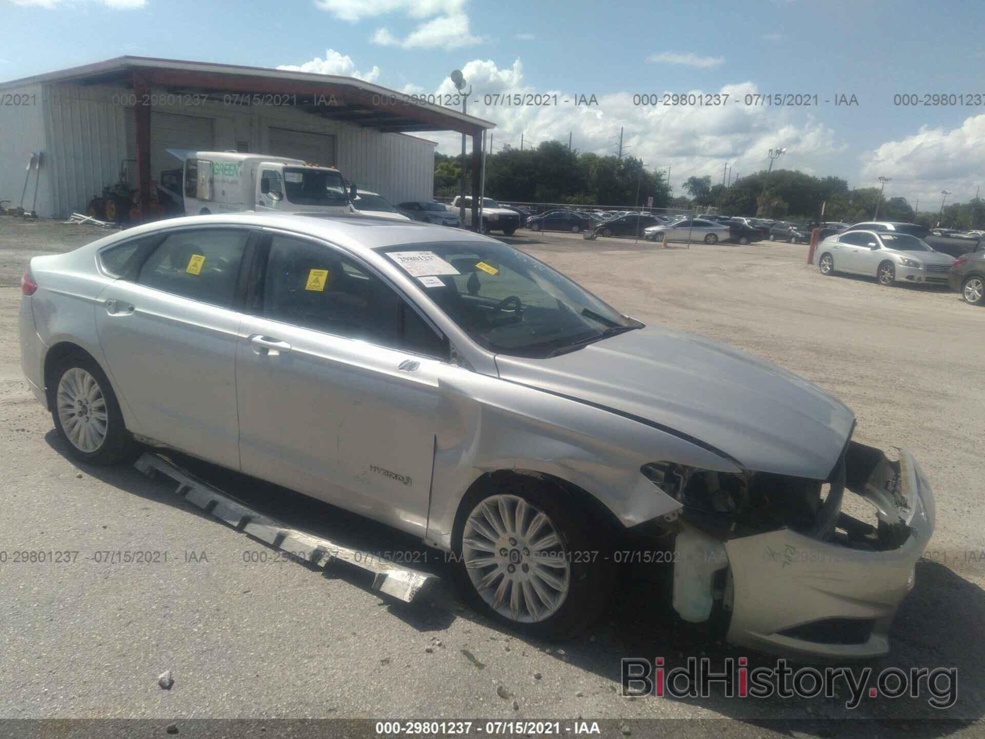 Photo 3FA6P0LU5DR198350 - FORD FUSION 2013