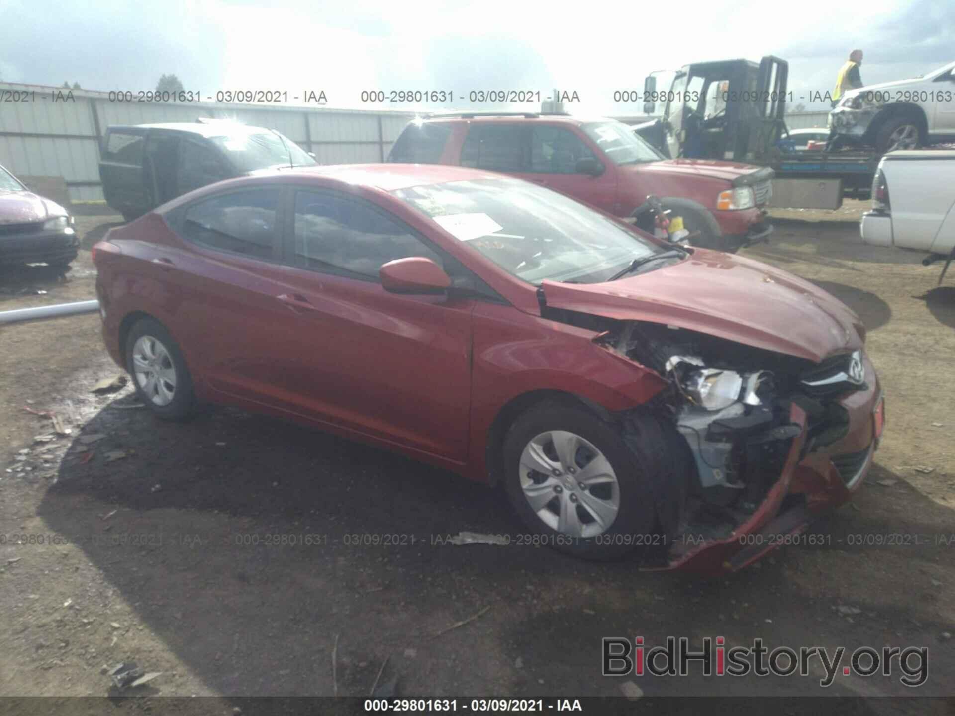 Фотография 5NPDH4AE0GH773222 - HYUNDAI ELANTRA 2016