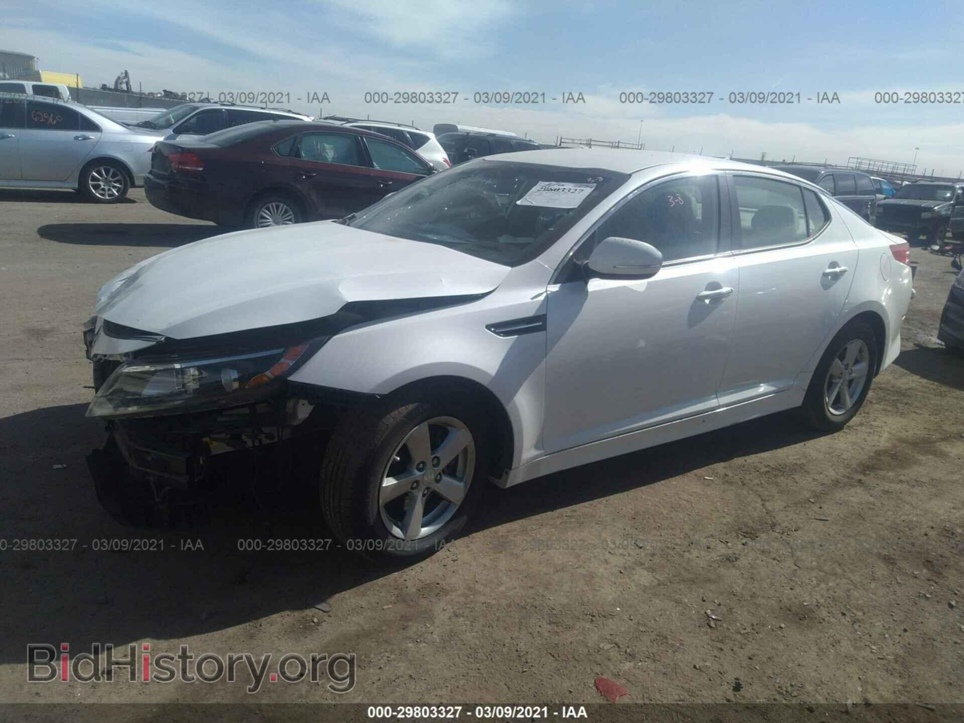 2015 KIA OPTIMA - VIN: KNAGM4A74F5639447 - Фото 2