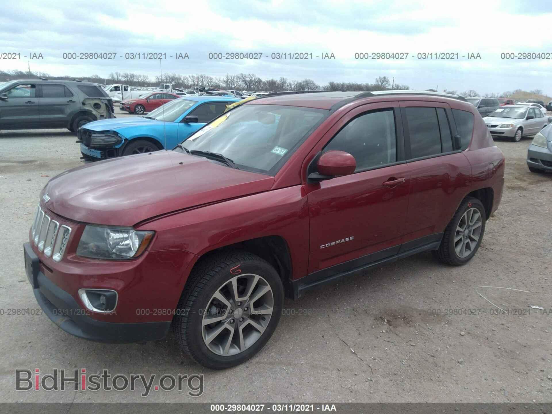2016 JEEP COMPASS - VIN: 1C4NJDEB6GD802513 - Фото 2