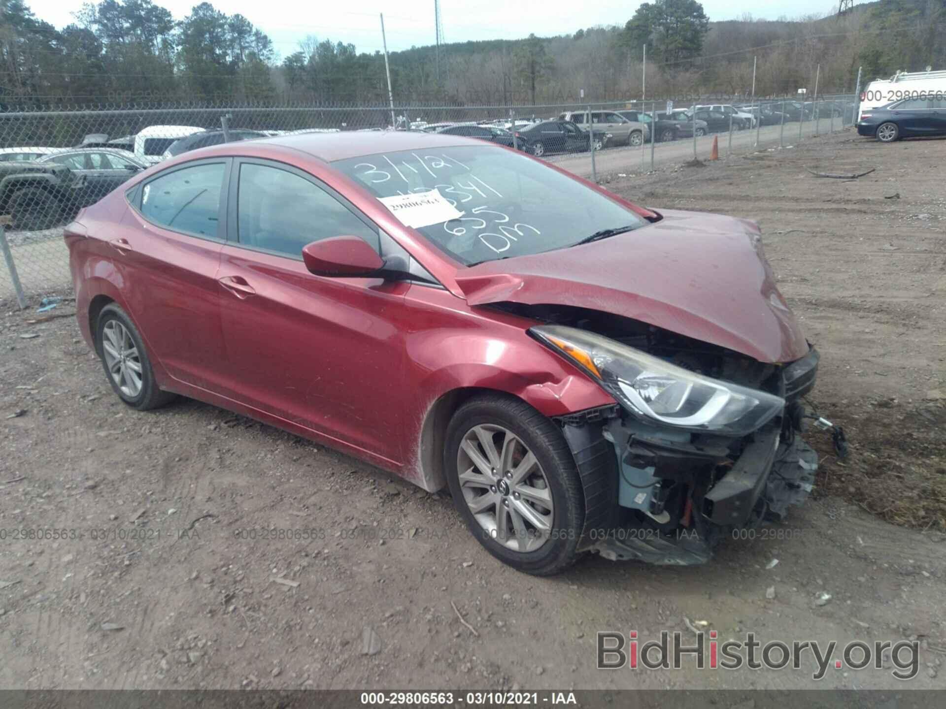 Photo 5NPDH4AE7EH531279 - HYUNDAI ELANTRA 2014