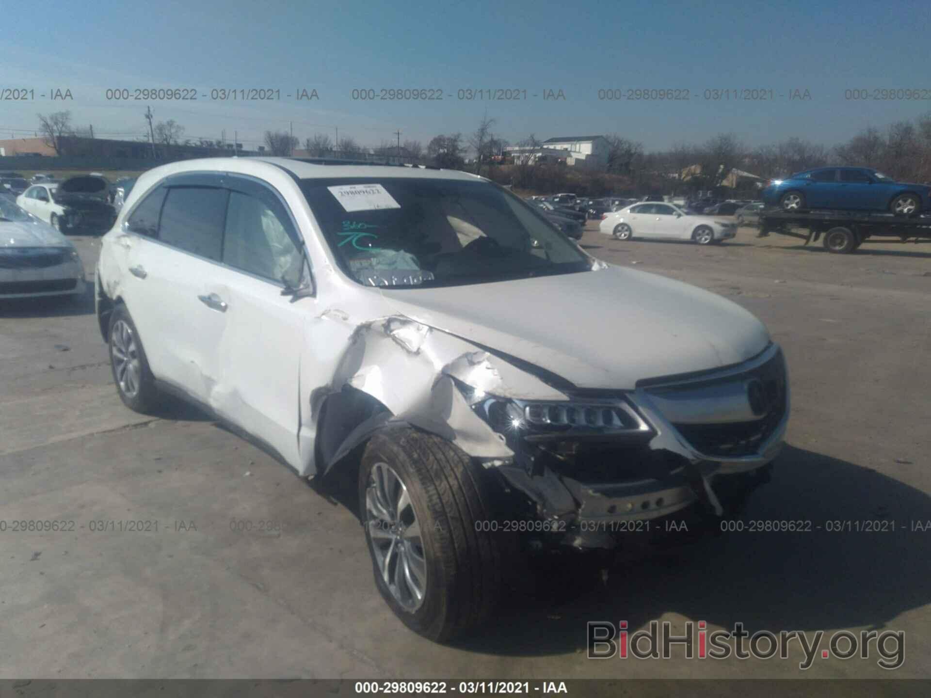 Photo 5FRYD4H49EB009311 - ACURA MDX 2014