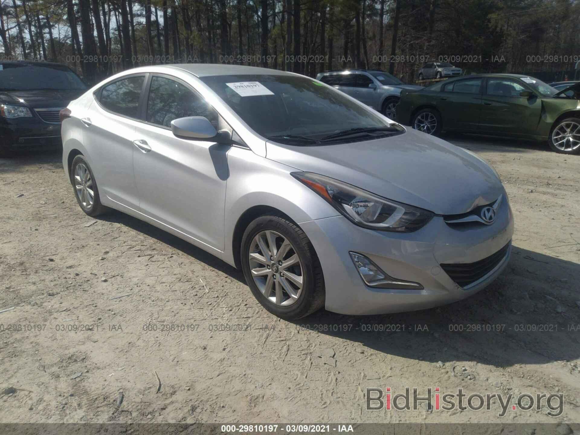 Photo KMHDH4AEXFU264206 - HYUNDAI ELANTRA 2015