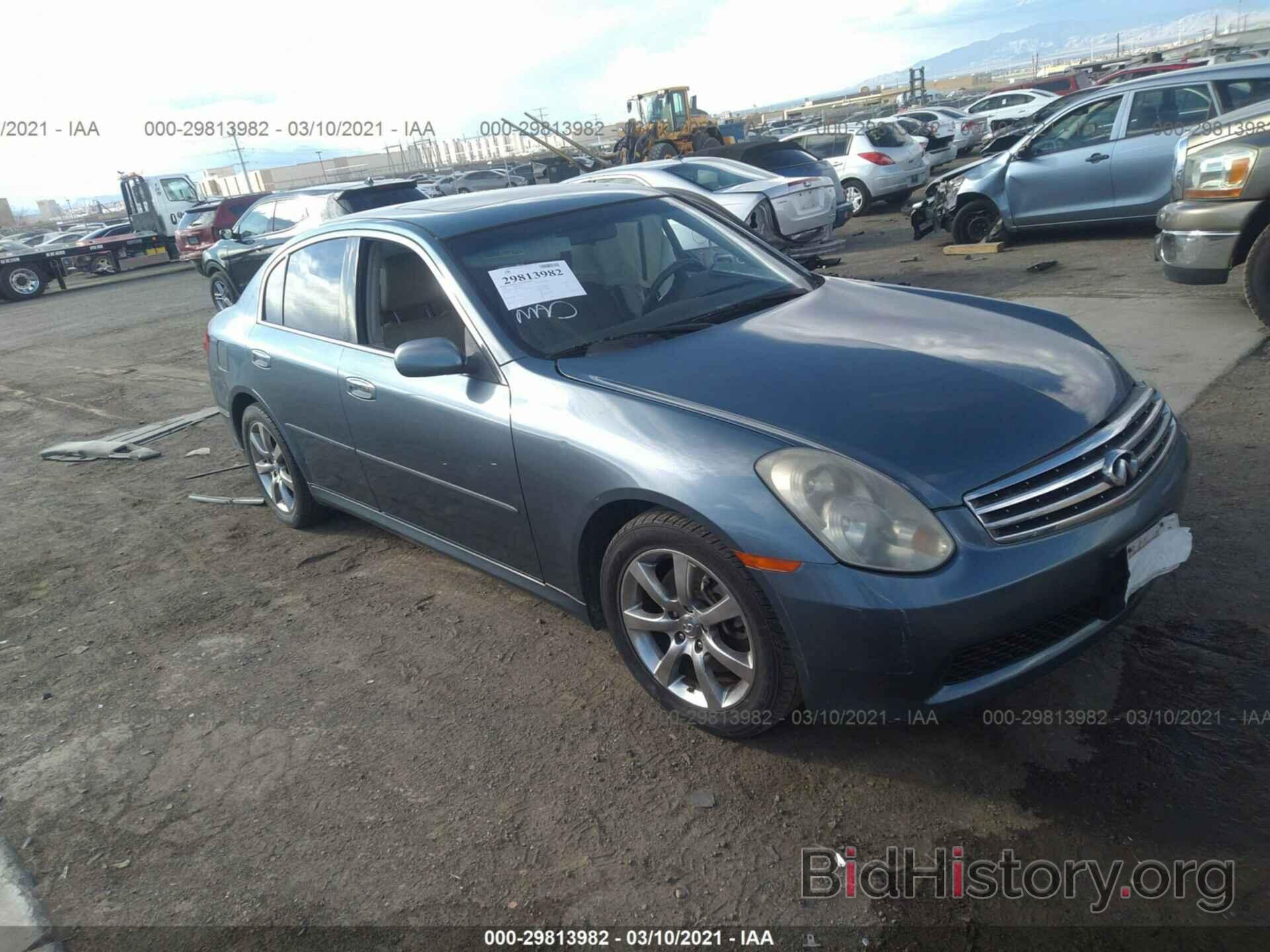 Photo JNKCV51E76M501814 - INFINITI G35 SEDAN 2006