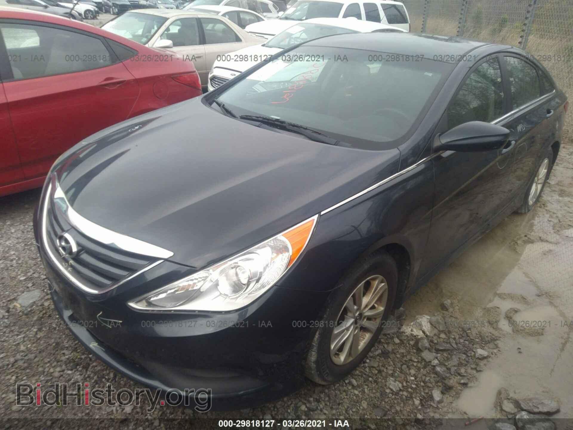 2014 HYUNDAI SONATA - VIN: 5NPEB4AC6EH854792 - Фото 2