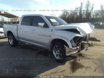 2012 RAM 1500 Laramie, белый — VIN 1C6RD7NT8CS148632, IAAI