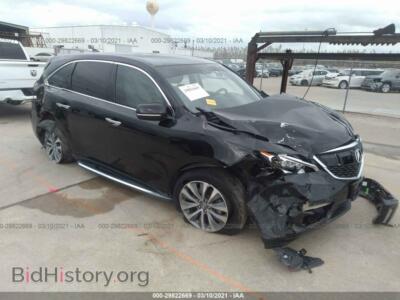 2014 Acura MDX Tech PKG, черный — VIN 5FRYD4H42EB038262, IAAI