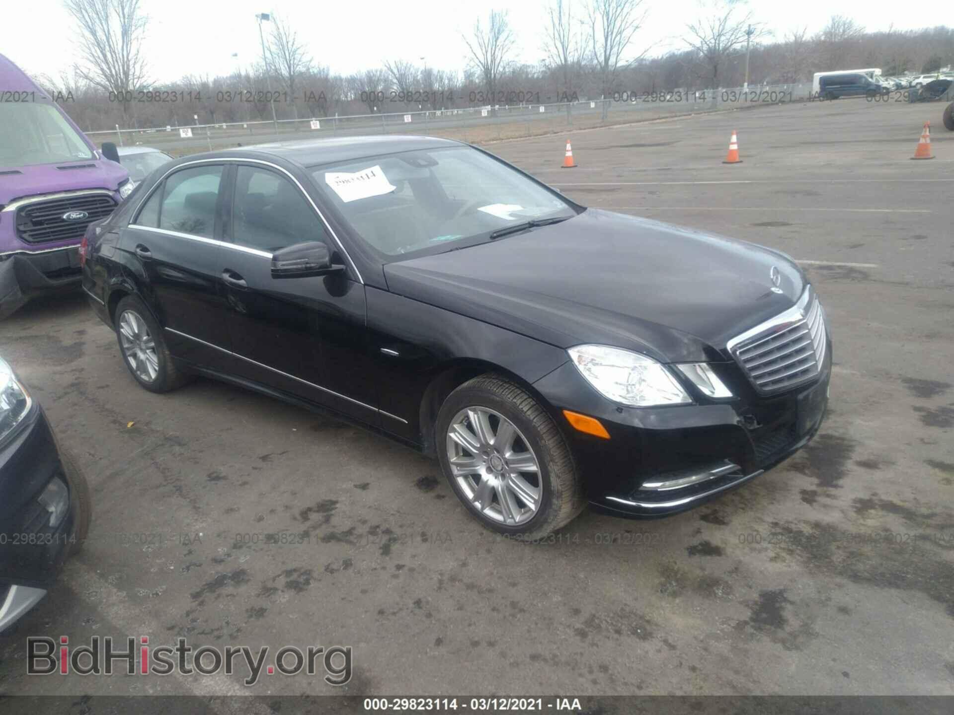 Photo WDDHF8JB6CA632425 - MERCEDES-BENZ E-CLASS 2012