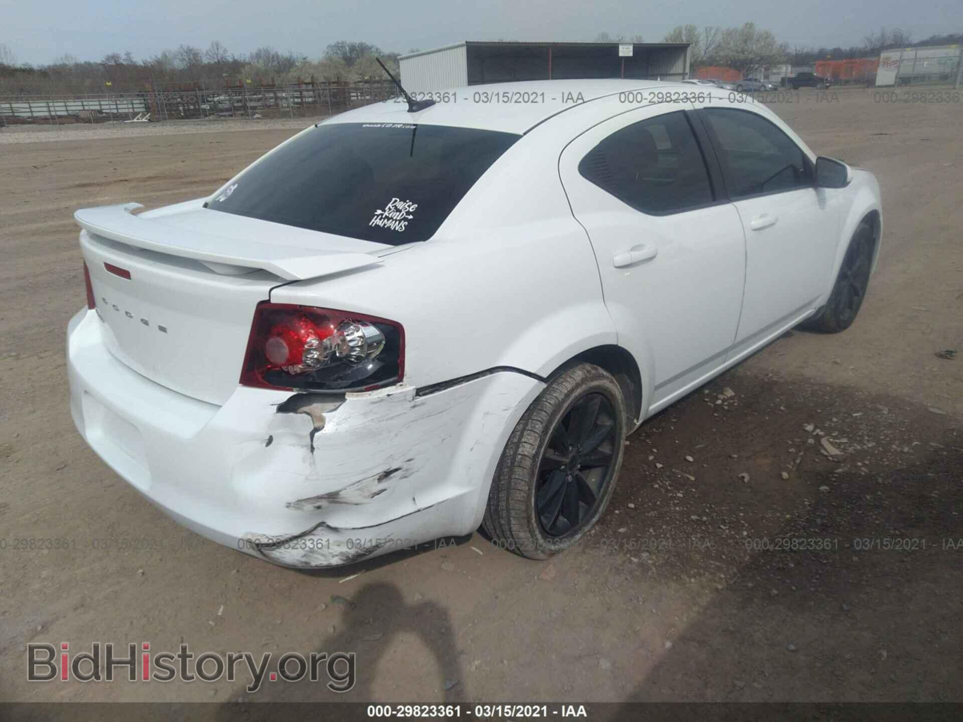 2013 DODGE AVENGER - VIN: 1C3CDZCB0DN627250 - Фото 4