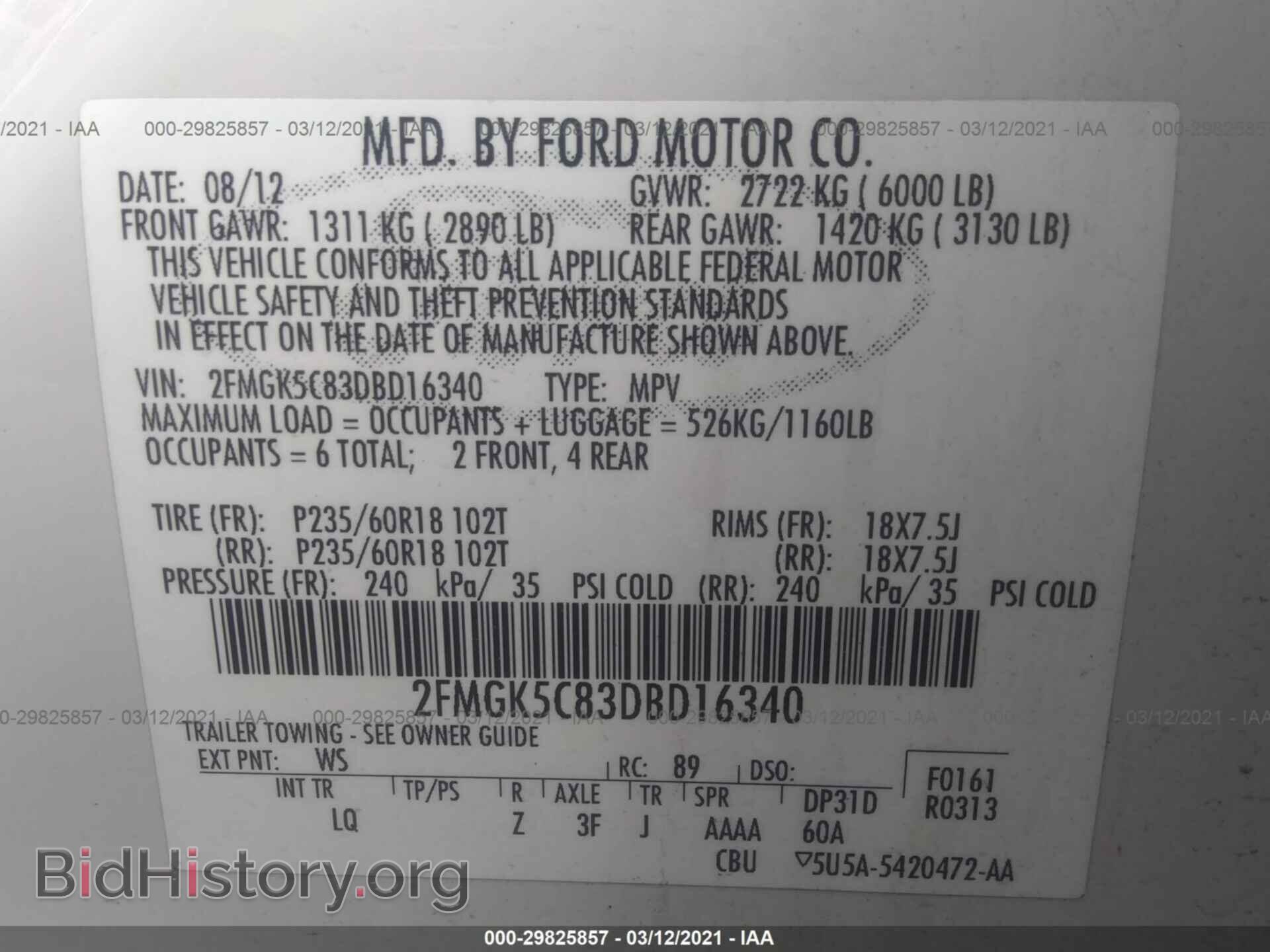 2013 FORD FLEX - VIN: 2FMGK5C83DBD16340 - Photo 9