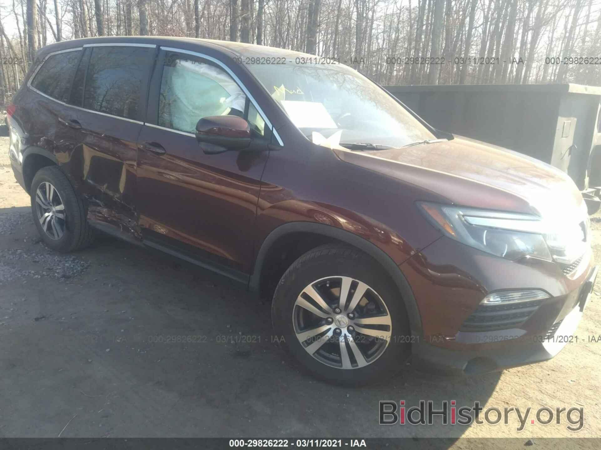 Фотография 5FNYF6H43GB014076 - HONDA PILOT 2016