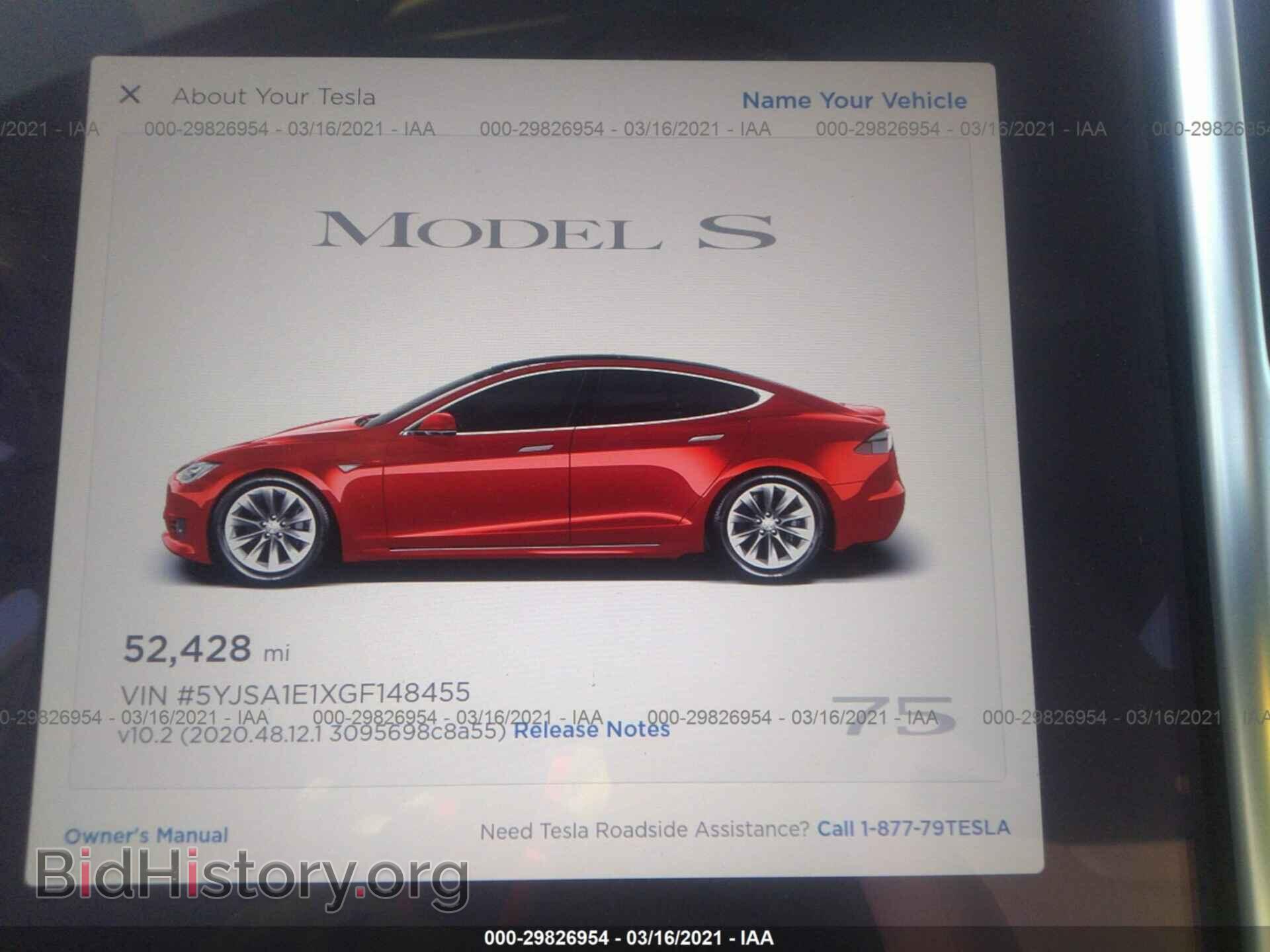 2016 TESLA MODEL S - VIN: 5YJSA1E1XGF148455 - Photo 7