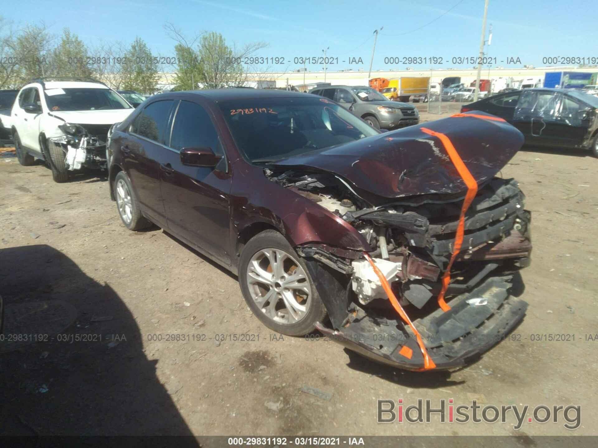 Photo 3FAHP0HA7CR165114 - FORD FUSION 2012