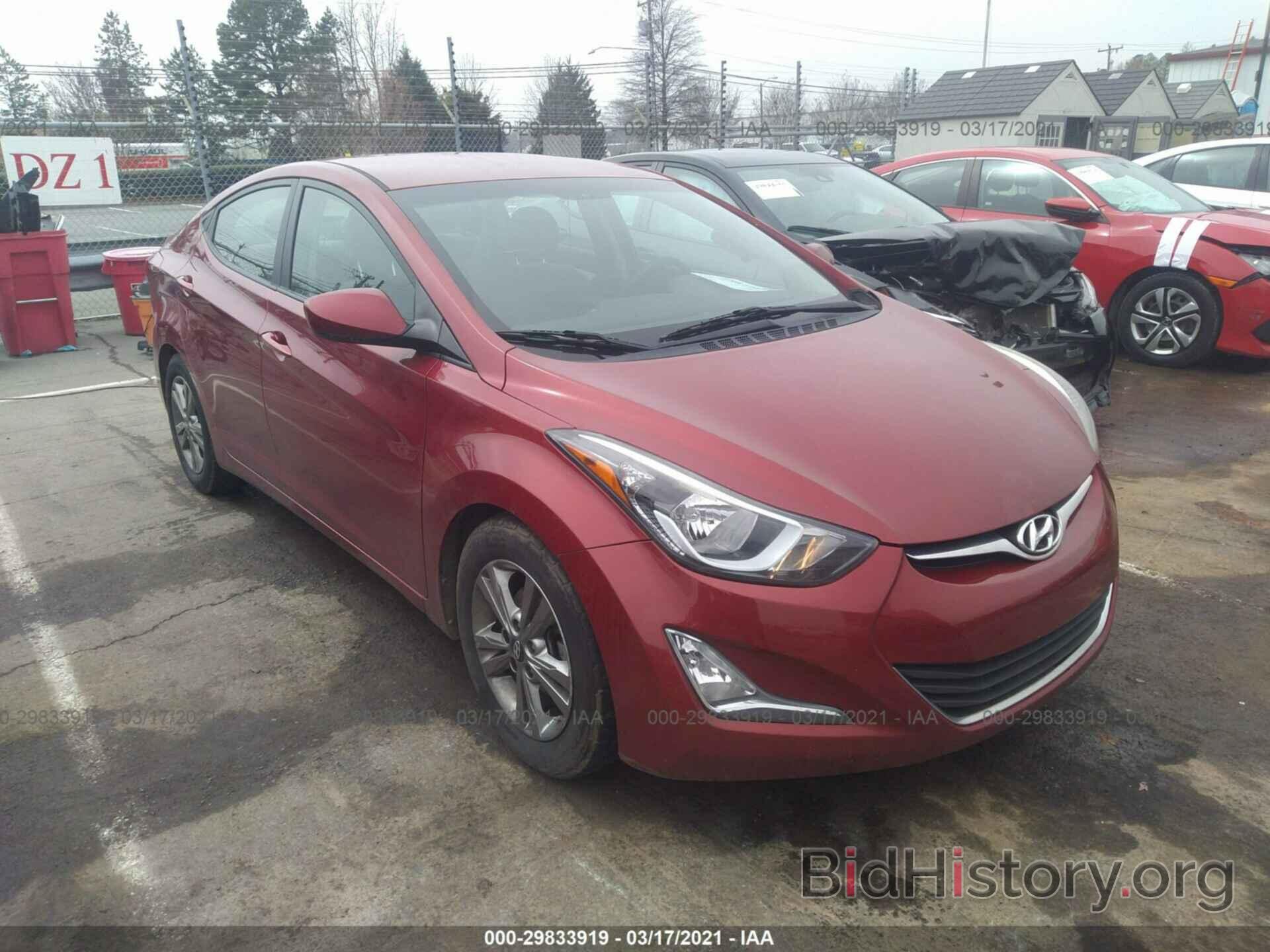 Photo 5NPDH4AE0GH773141 - HYUNDAI ELANTRA 2016