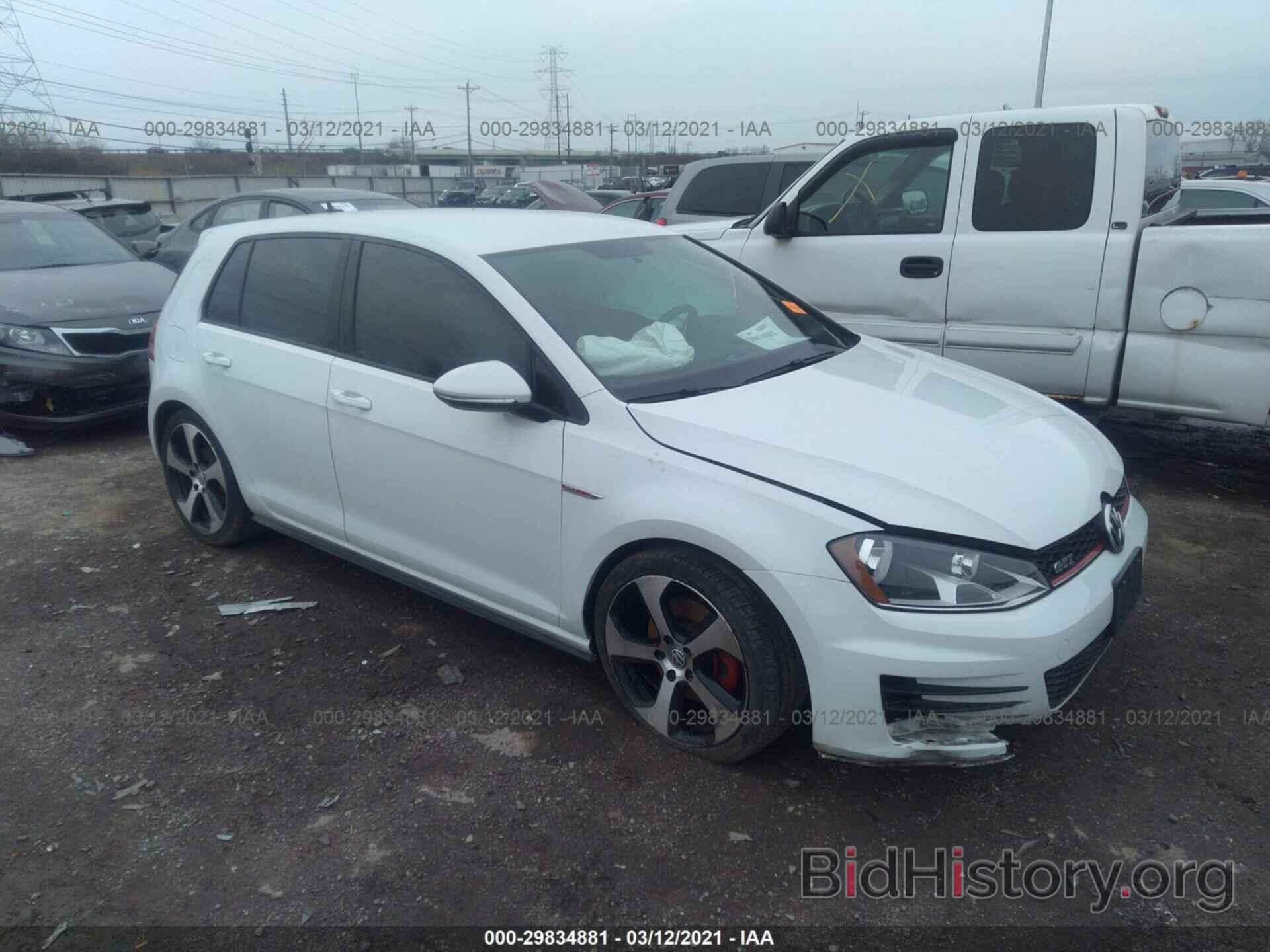 Фотография 3VW5T7AU8HM027105 - VOLKSWAGEN GOLF GTI 2017