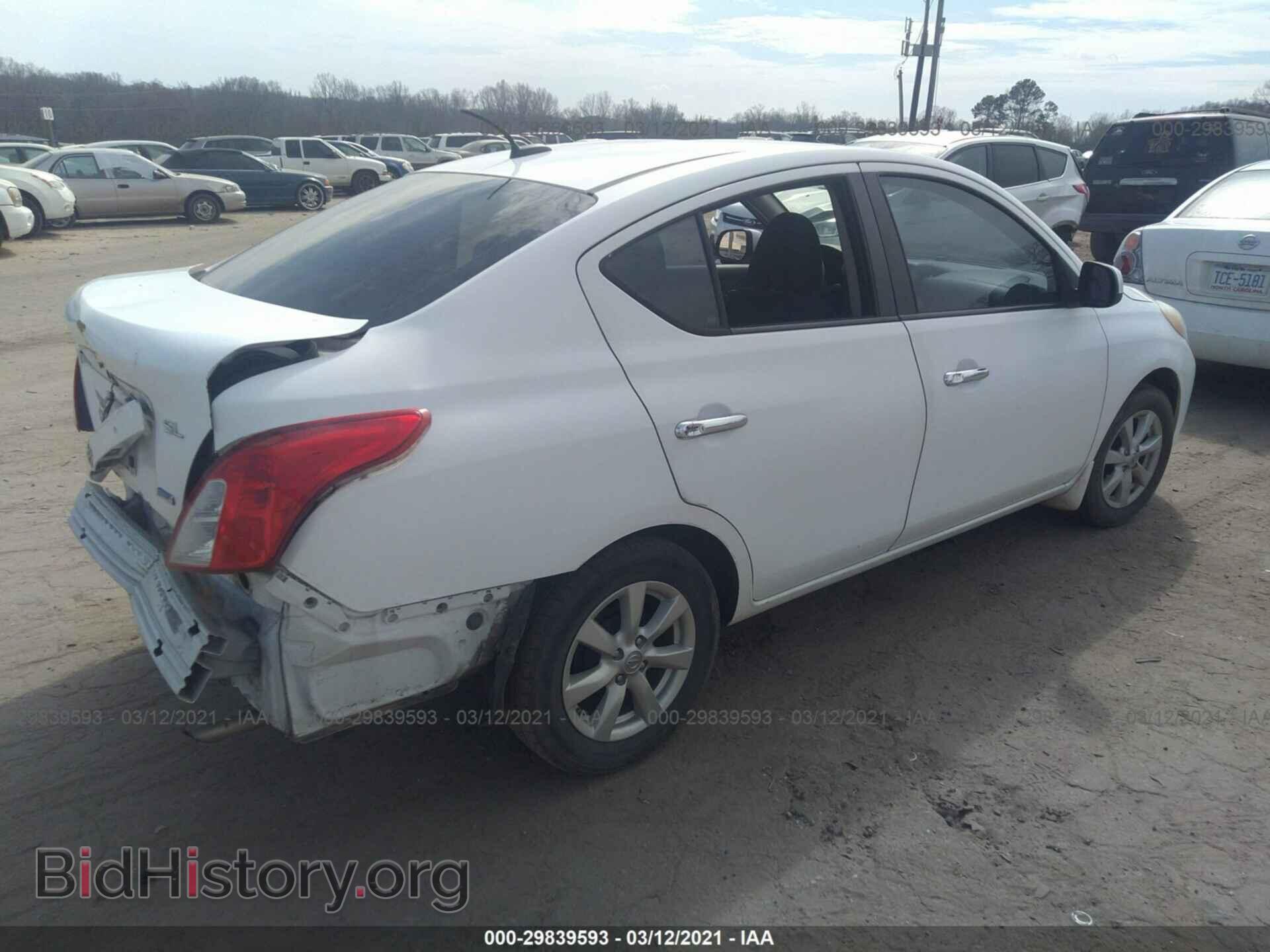 2012 NISSAN VERSA - VIN: 3N1CN7AP1CL937615 - Фото 4