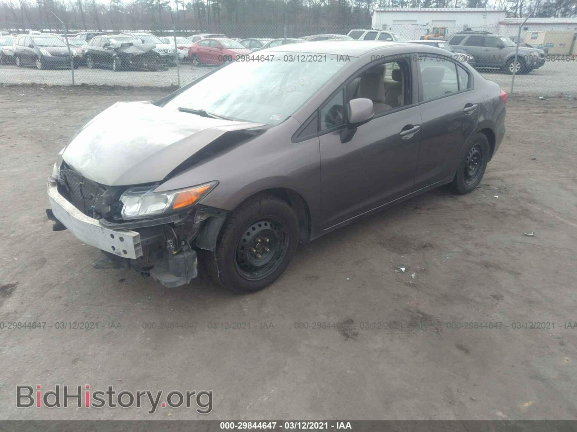 2012 HONDA CIVIC SDN - VIN: 2HGFB2F52CH593459 - Фото 2