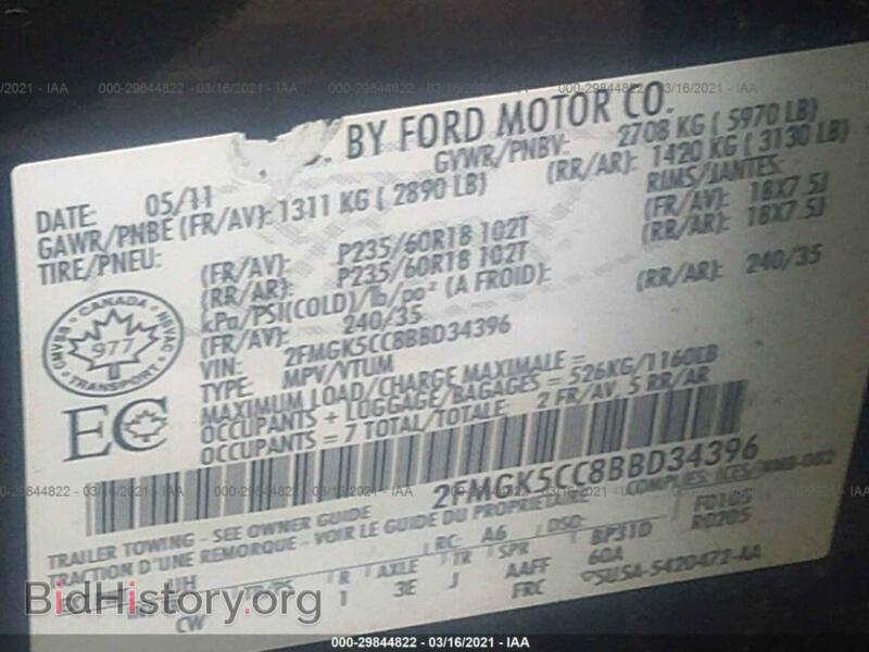 2011 Ford FLEX (VIN 2FMGK5CC8BBD34396) — фото 9 из 11