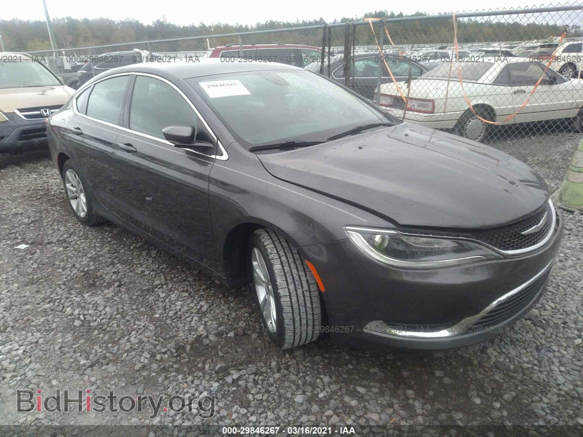 Фотография 1C3CCCAB1GN166941 - CHRYSLER 200 2016