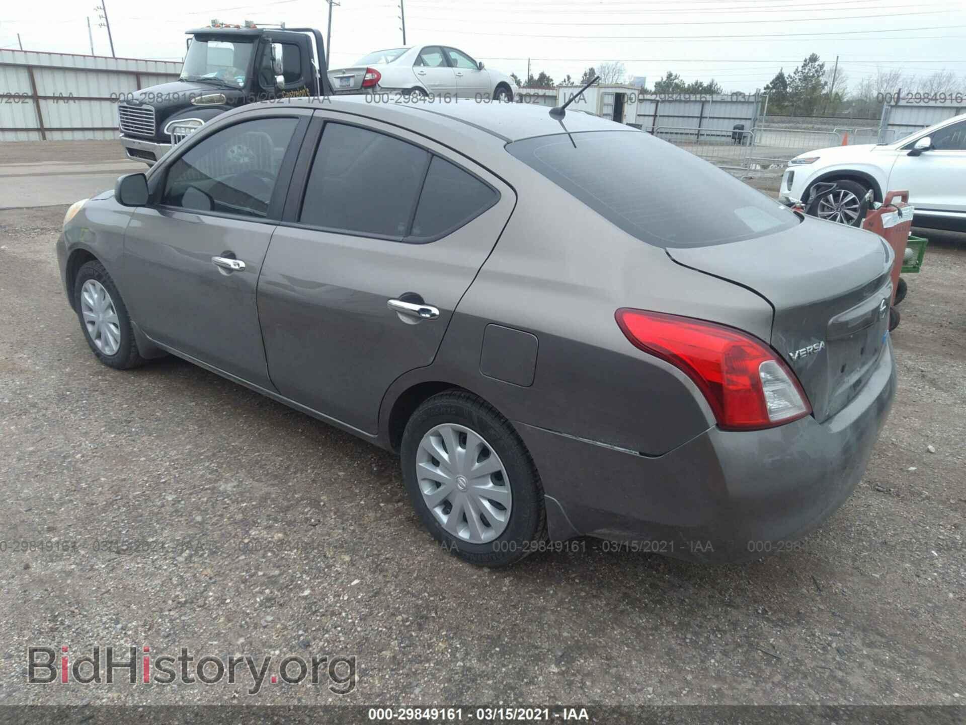 2012 NISSAN VERSA - VIN: 3N1CN7AP7CL861365 - Фото 3