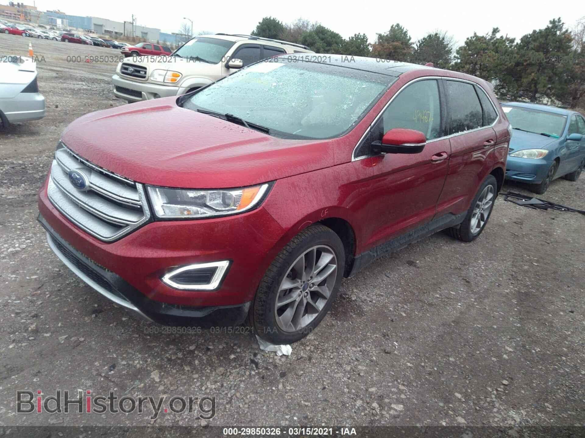 2015 FORD EDGE - VIN: 2FMTK4K98FBC10715 - Photo 2