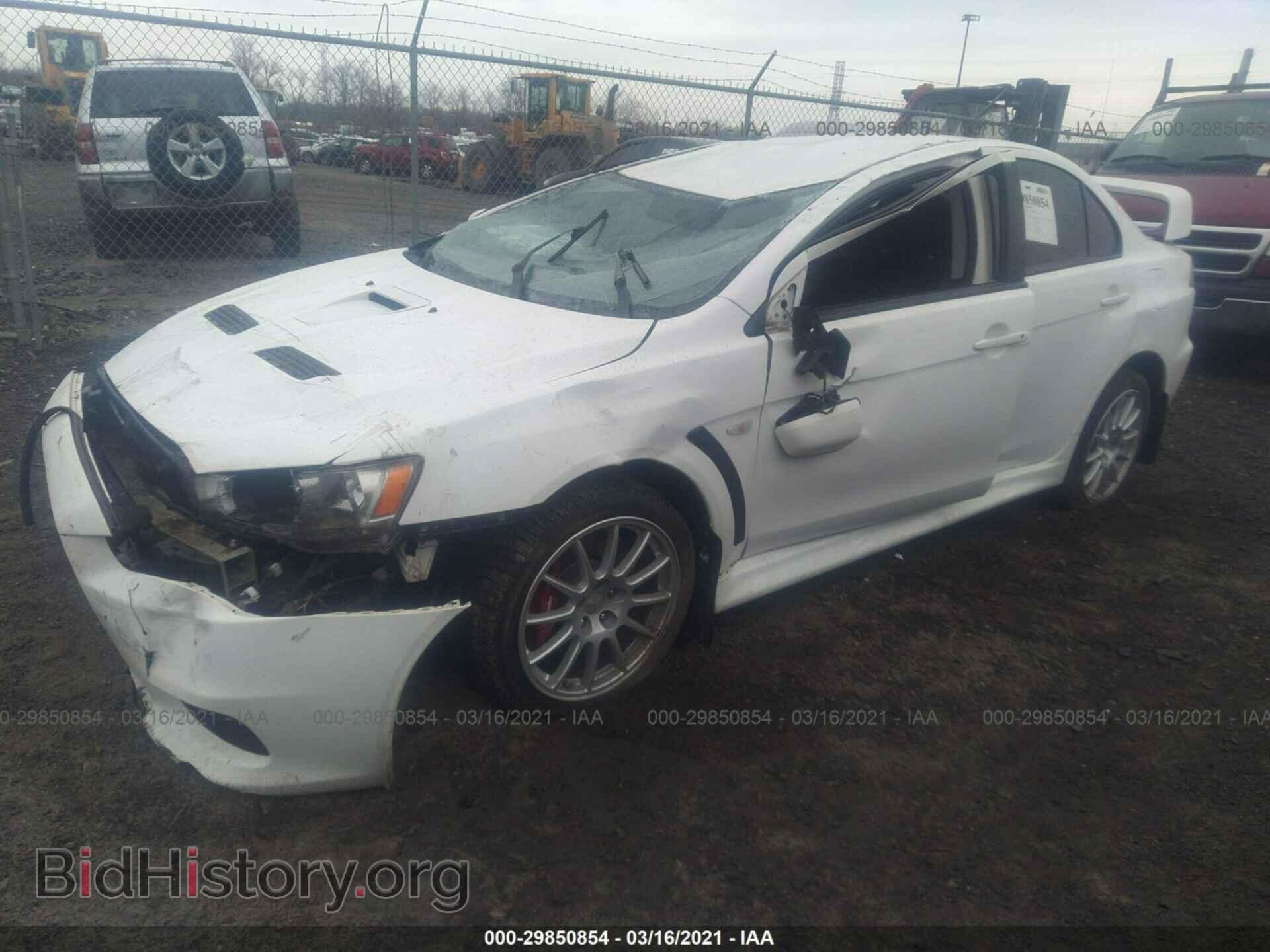 2014 MITSUBISHI LANCER EVOLUTION - VIN: JA32W8FVXEU006590 - Фото 2