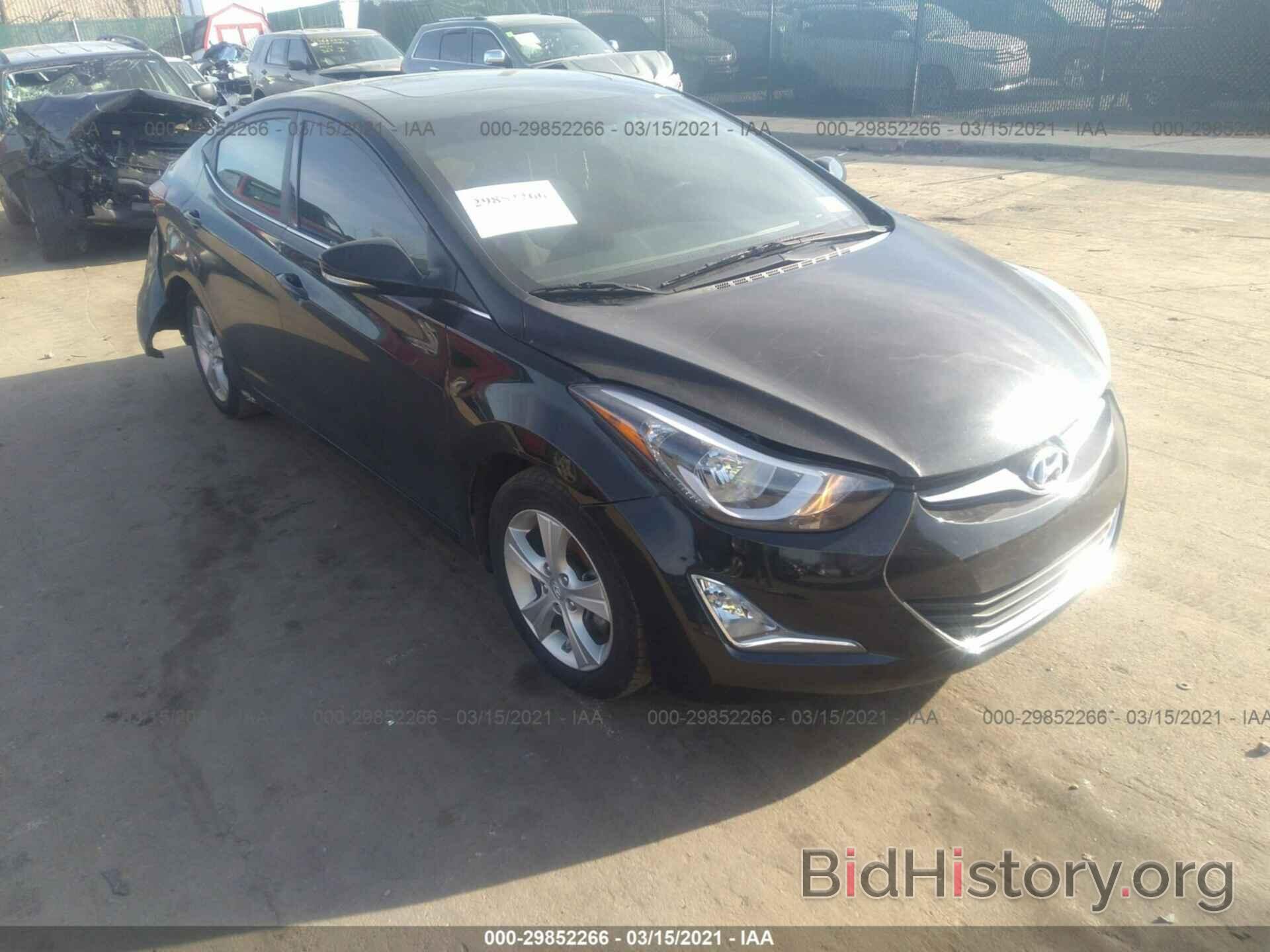 Photo KMHDH4AE8GU483537 - HYUNDAI ELANTRA 2016