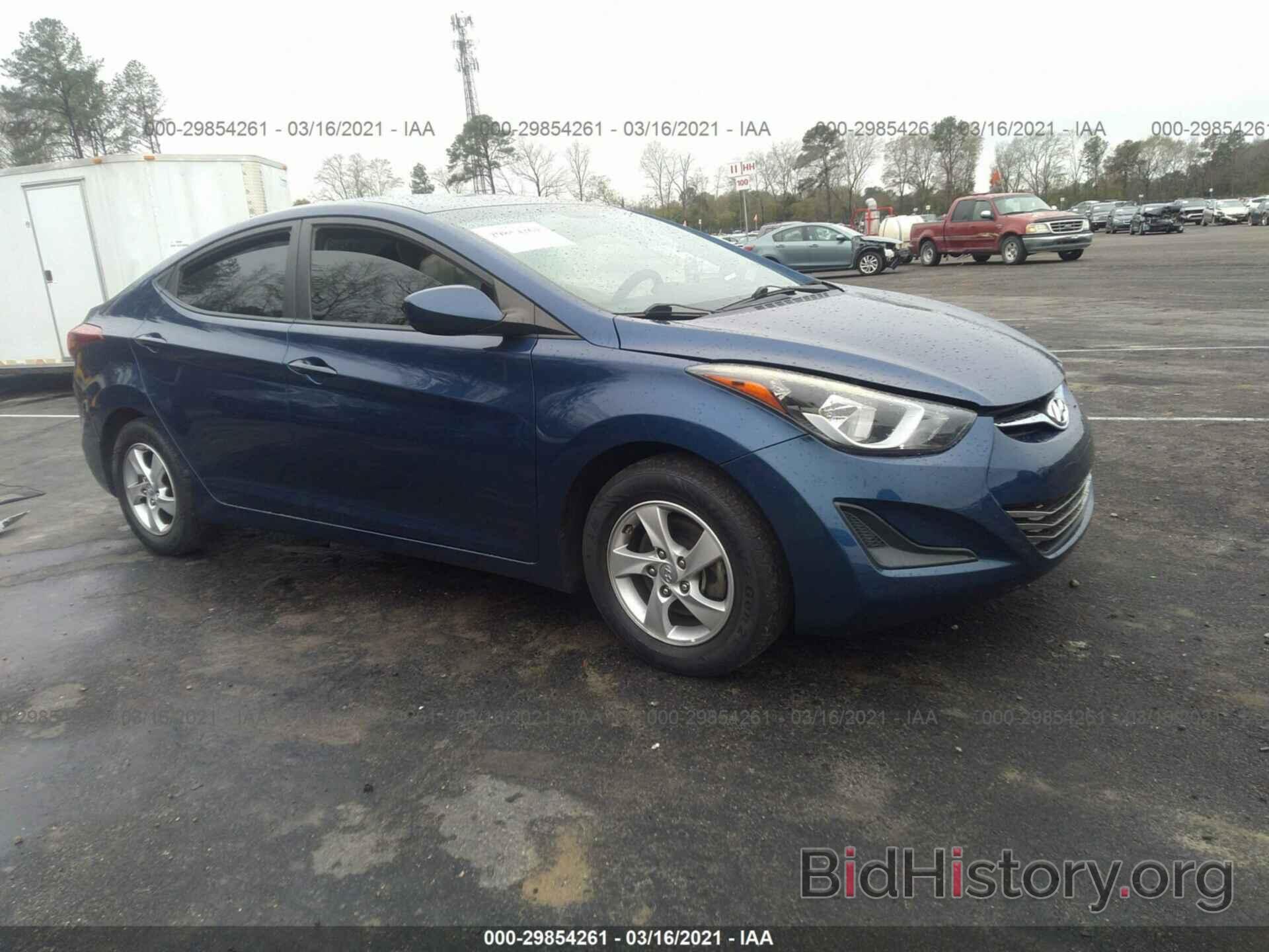 Photo 5NPDH4AE6FH590471 - HYUNDAI ELANTRA 2015