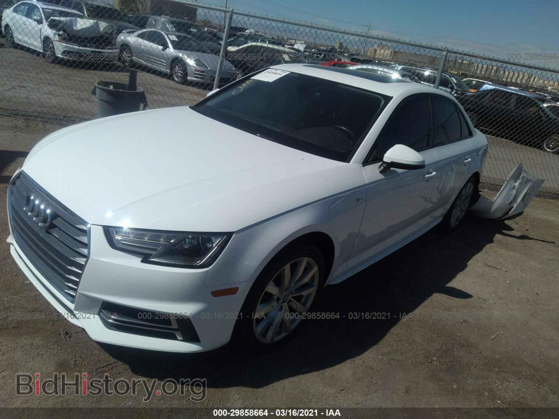 2018 AUDI A4 - VIN: WAUKMAF48JA008708 - Photo 2