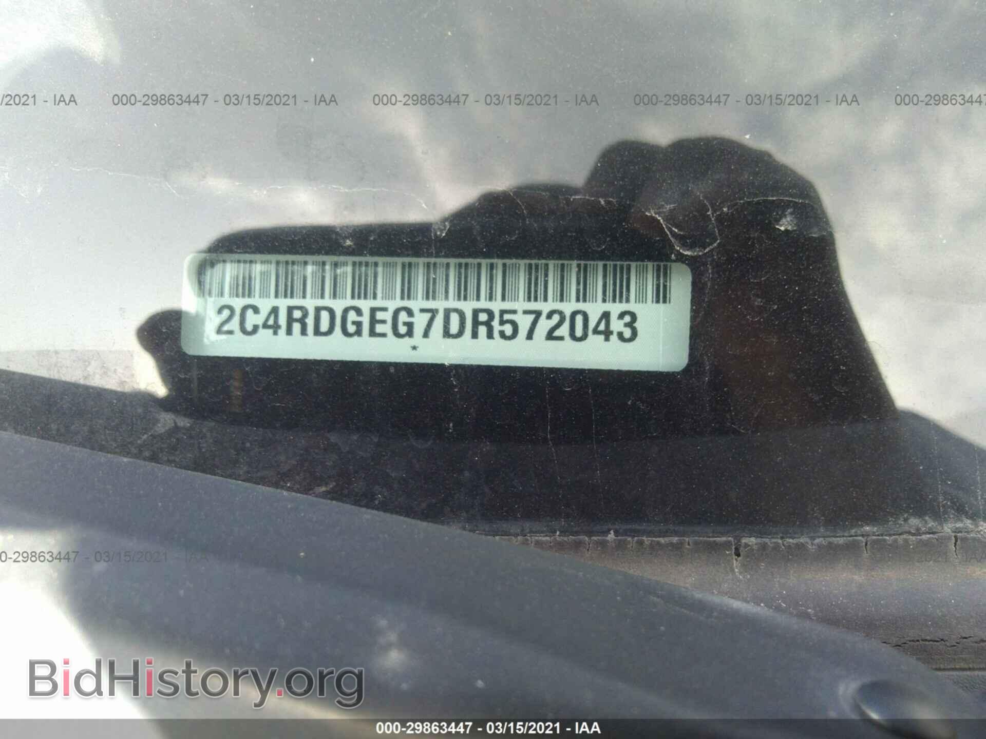 2013 DODGE GRAND CARAVAN - VIN: 2C4RDGEG7DR572043 - Фото 9