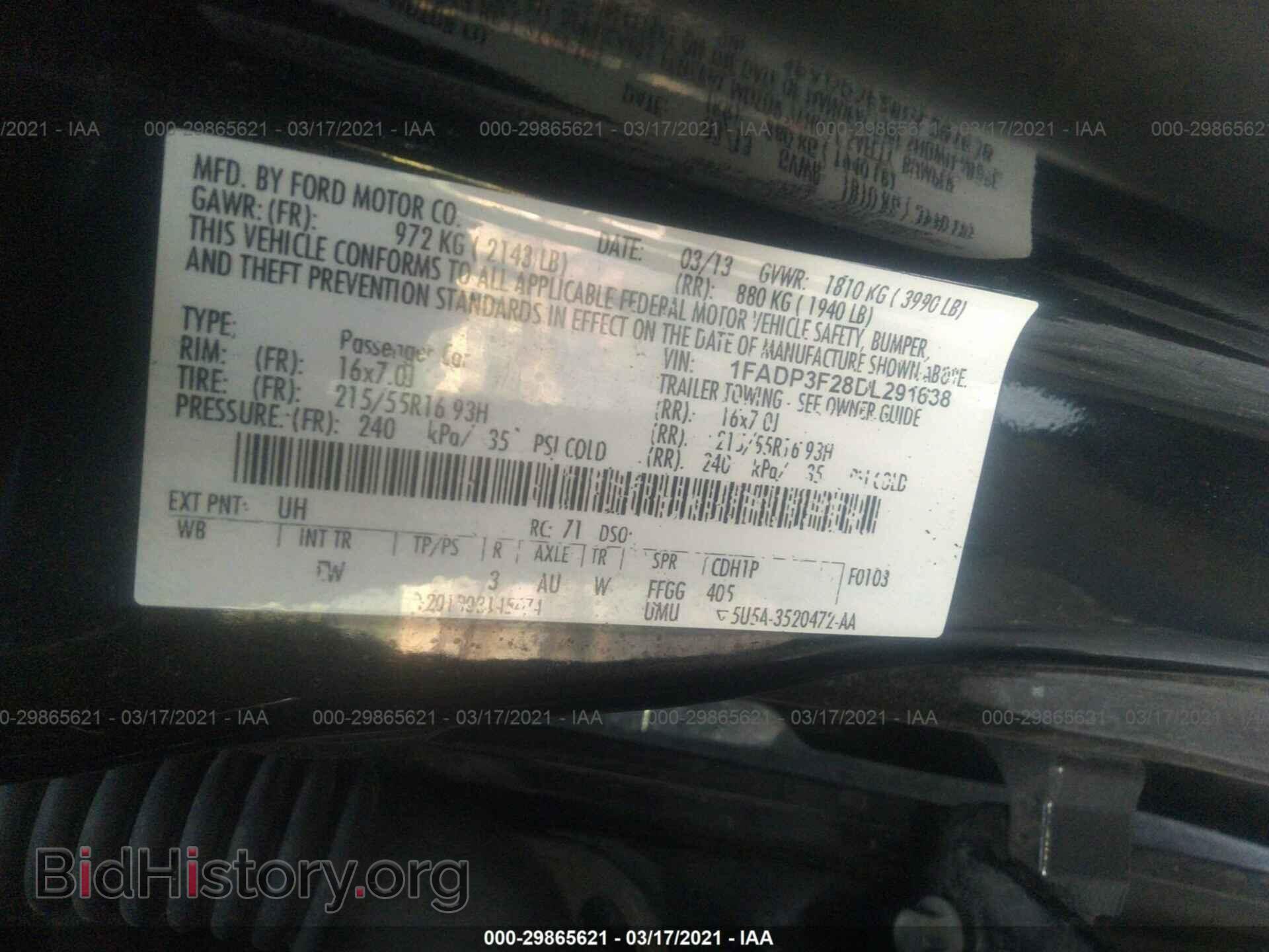 2013 FORD FOCUS - VIN: 1FADP3F28DL291638 - Photo 9