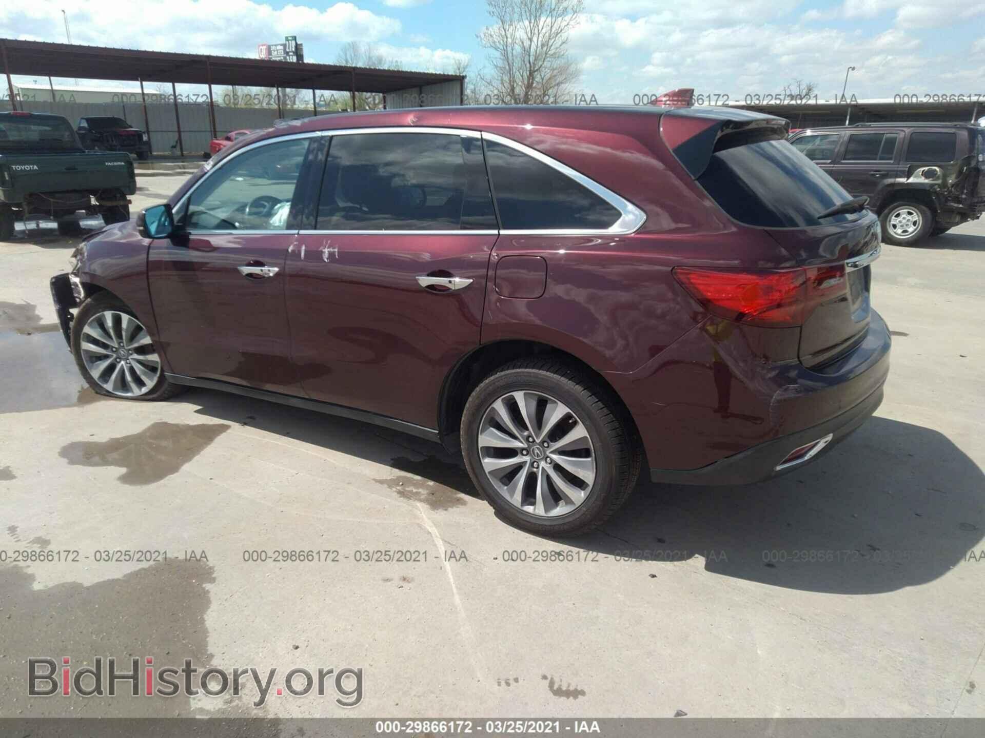 2014 ACURA MDX - VIN: 5FRYD4H49EB033012 - Фото 3