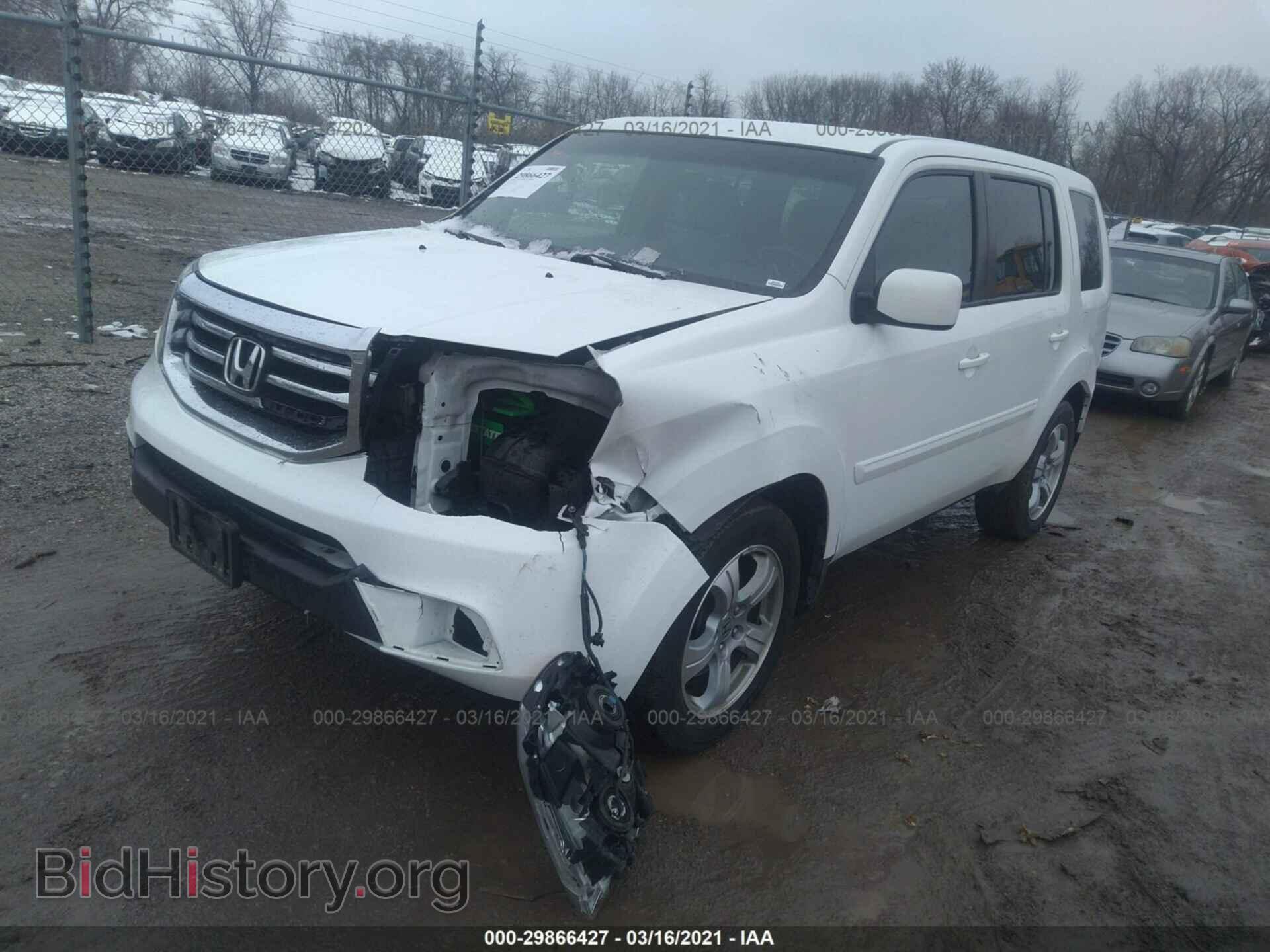 2013 HONDA PILOT - VIN: 5FNYF4H42DB061695 - Фото 2