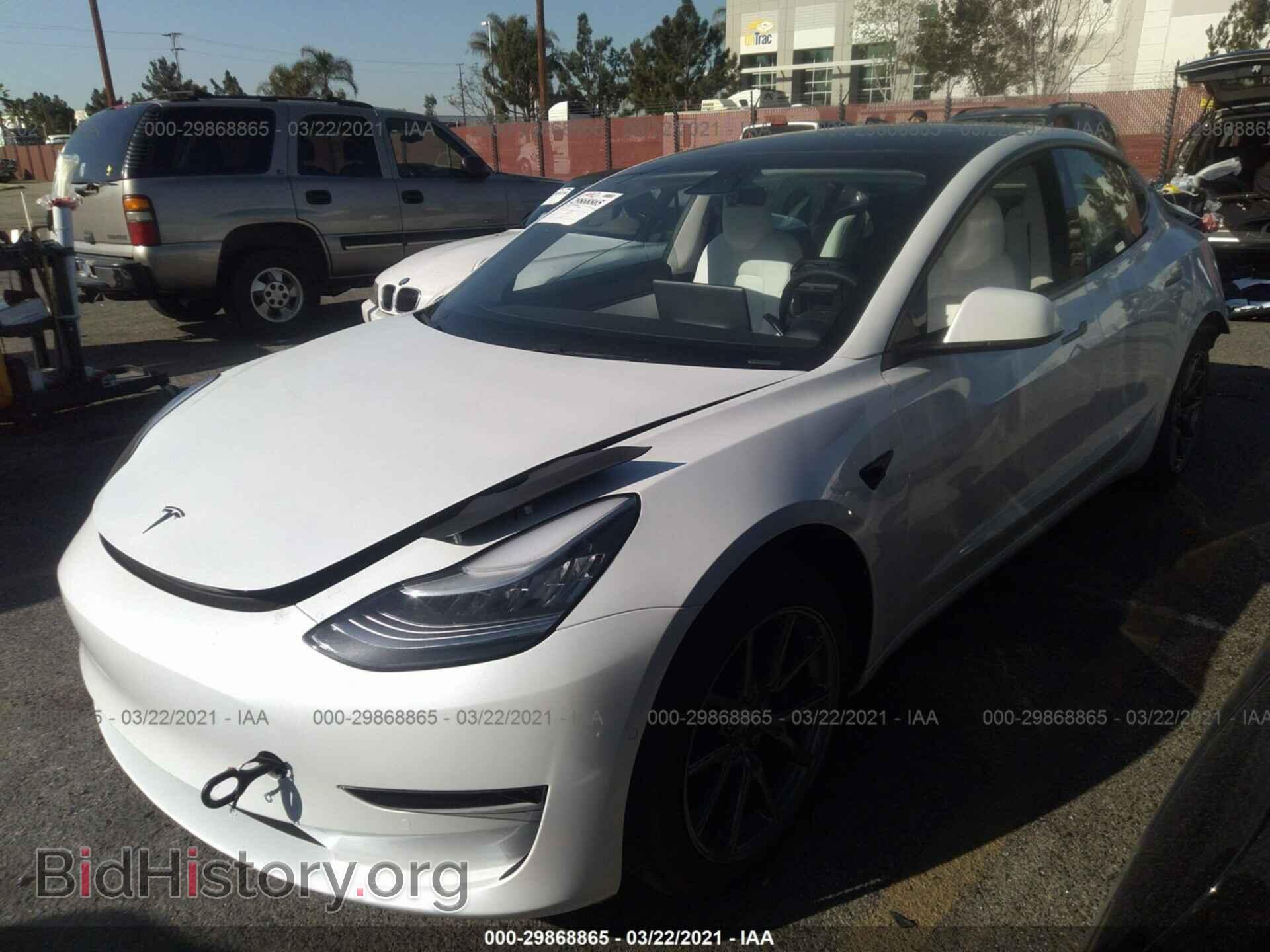 2020 TESLA MODEL 3 - VIN: 5YJ3E1EA3LF710070 - Фото 2