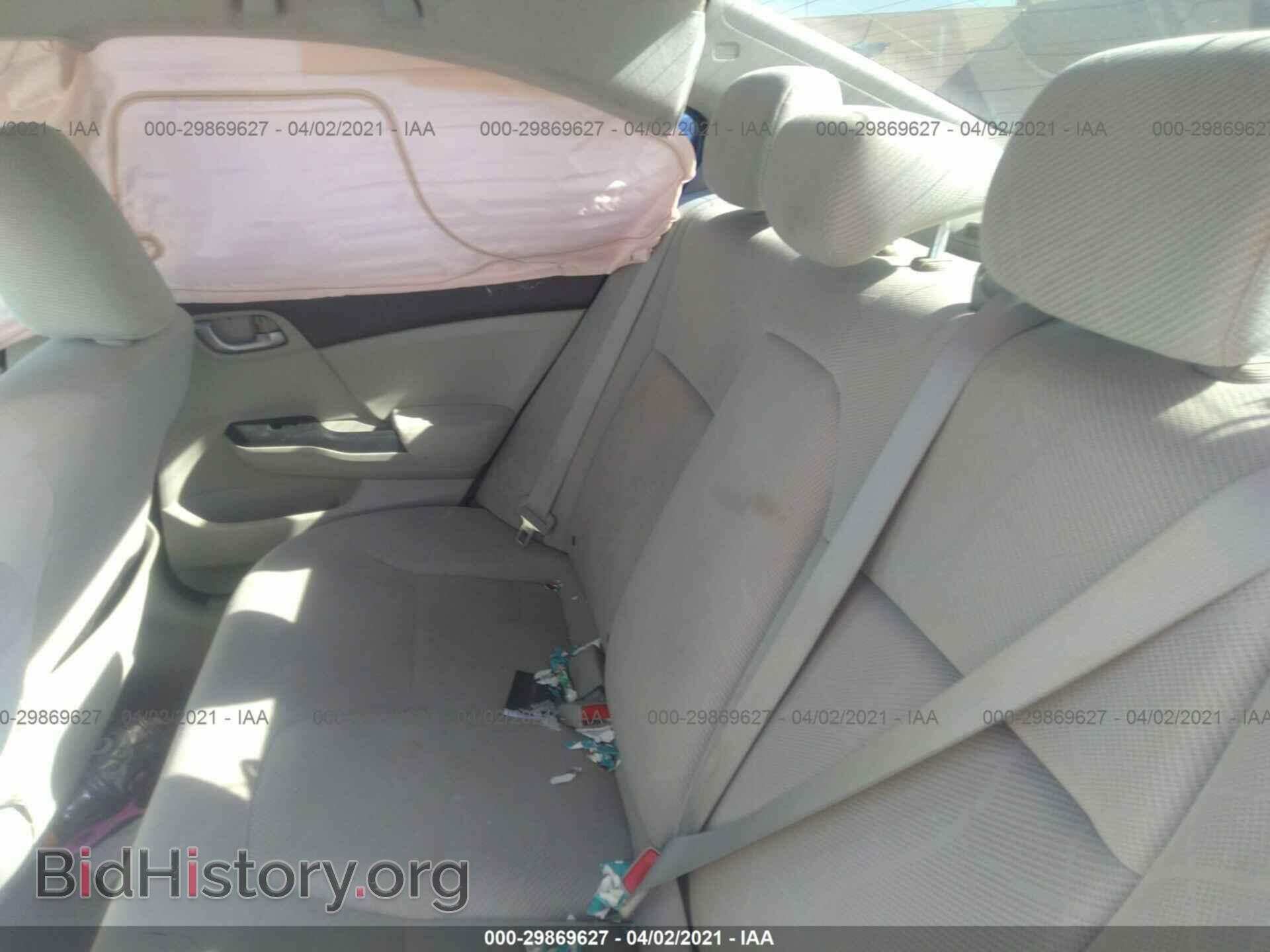 2012 HONDA CIVIC SDN - VIN: 19XFB2F53CE364458 - Фото 8