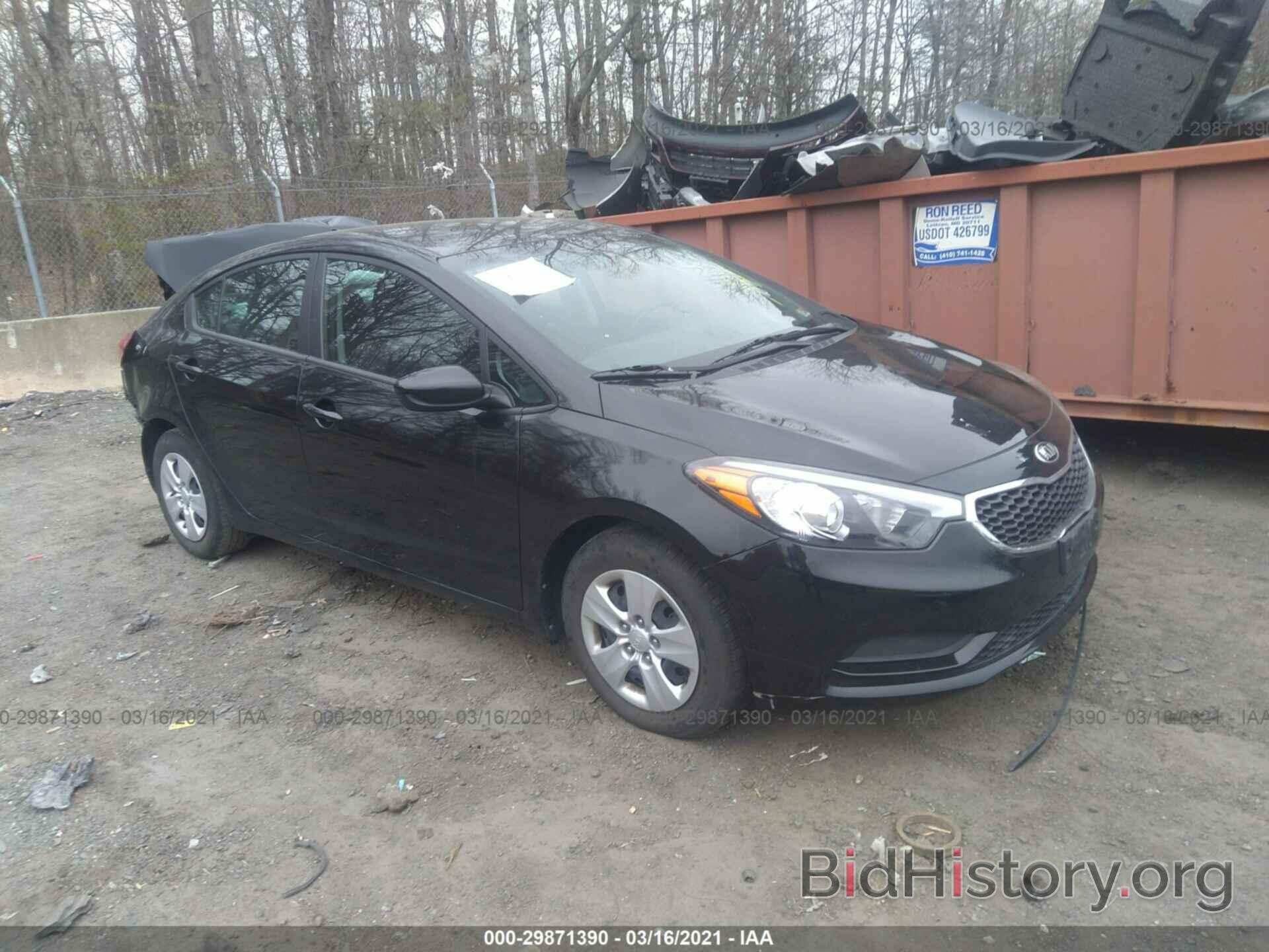 Photo KNAFK4A68G5445210 - KIA FORTE 2016