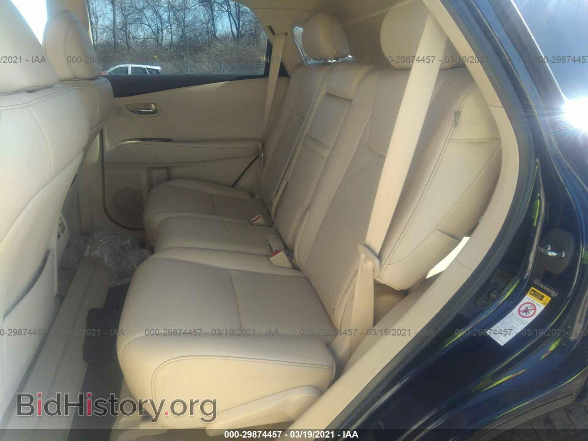 2013 LEXUS RX 350 - VIN: 2T2BK1BA4DC201650 - Фото 8